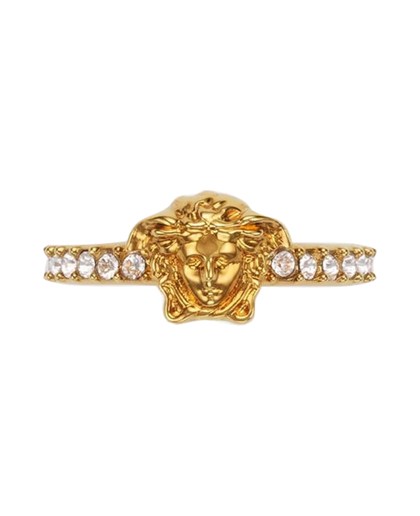 Versace Ring With Medusa Face - Gold