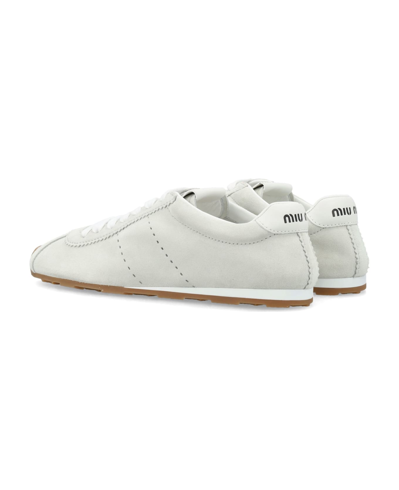Miu Miu Suede Sneakers - BIANCO
