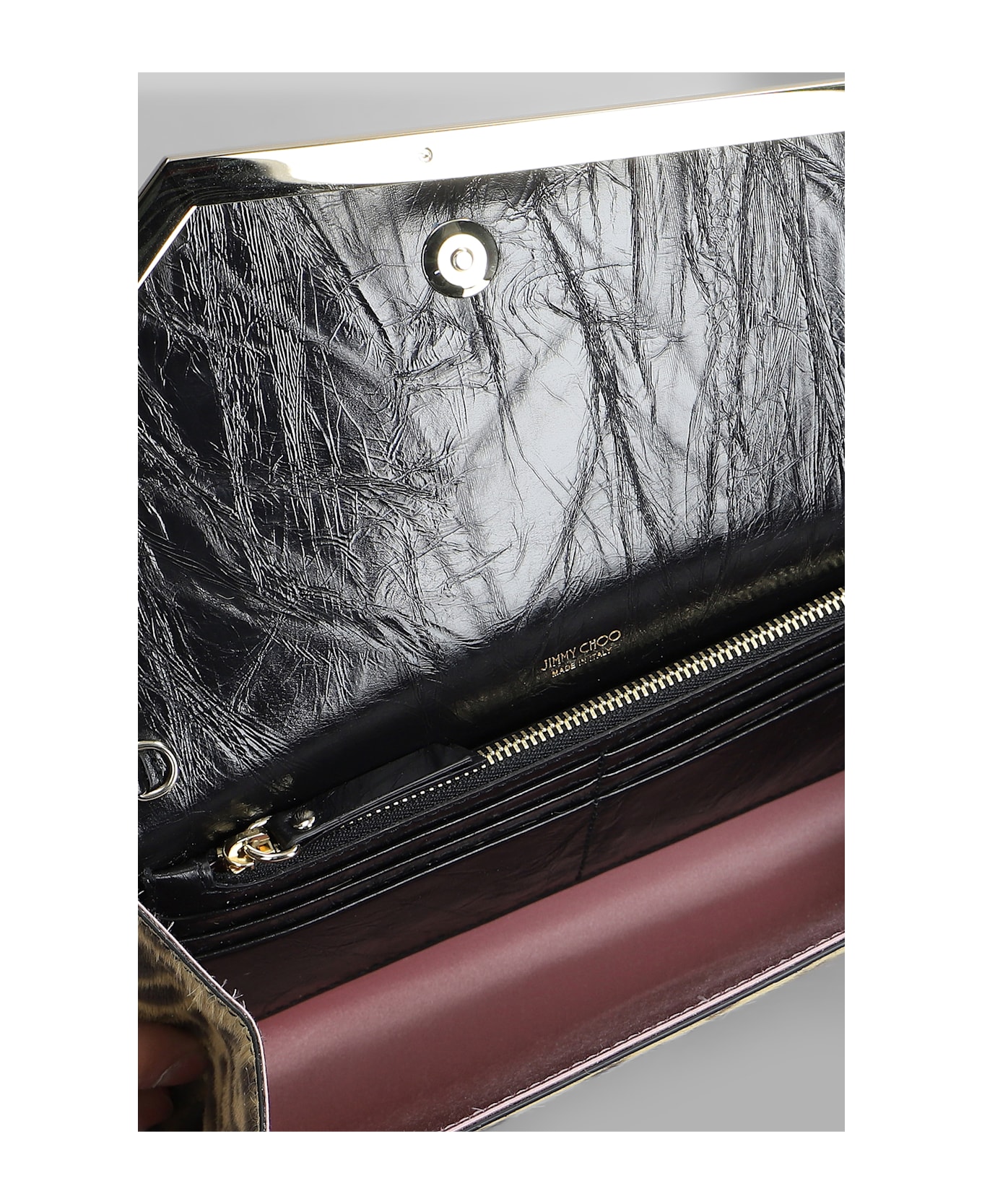 Jimmy Choo Emmie Clutch In Animalier Pony Skin - Animalier