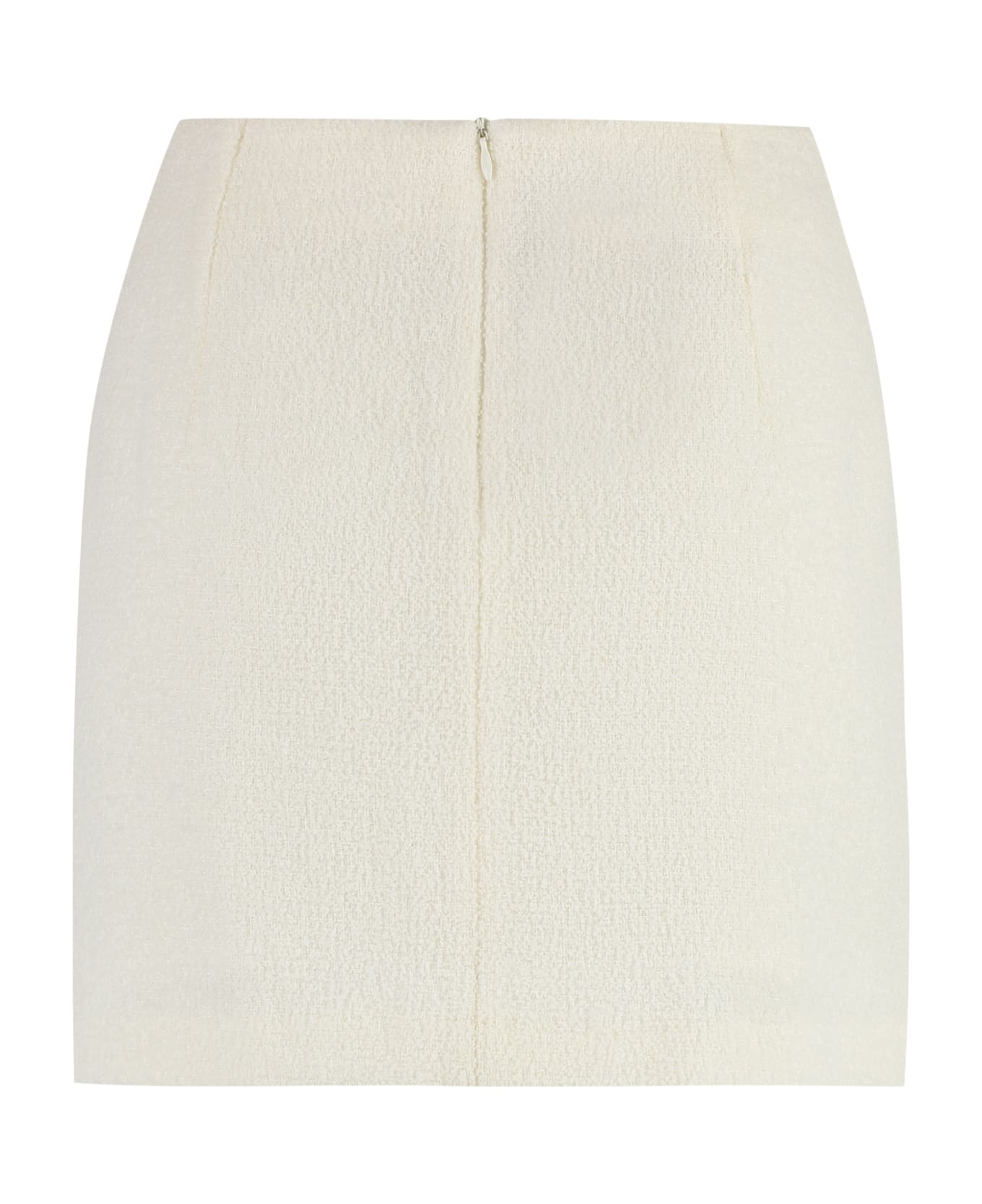 Tagliatore 0205 May Wool Mini Skirt - White