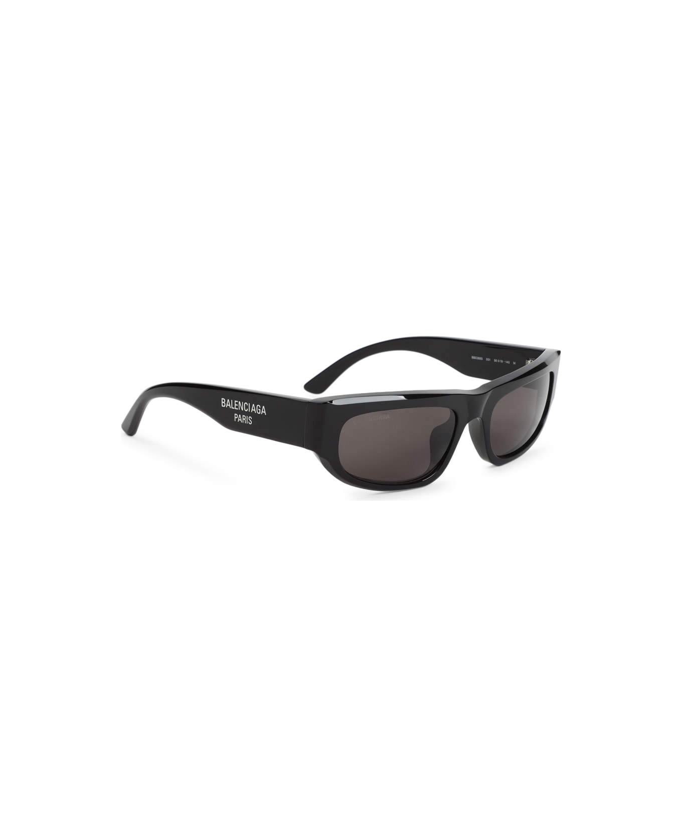 Balenciaga Logo D-frame Bb0388s Sunglasses - Black