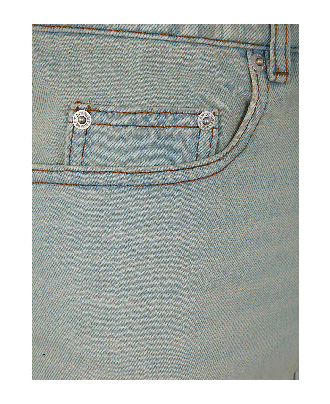 Ami Alexandre Mattiussi Five Pockets Mini Skirt - Bleu Javel