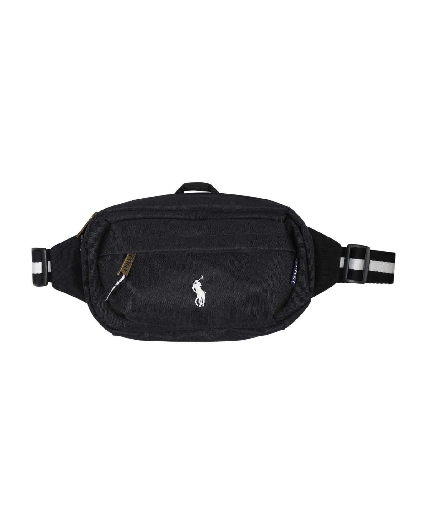 Ralph Lauren Pouch For Kids With Logo - Black