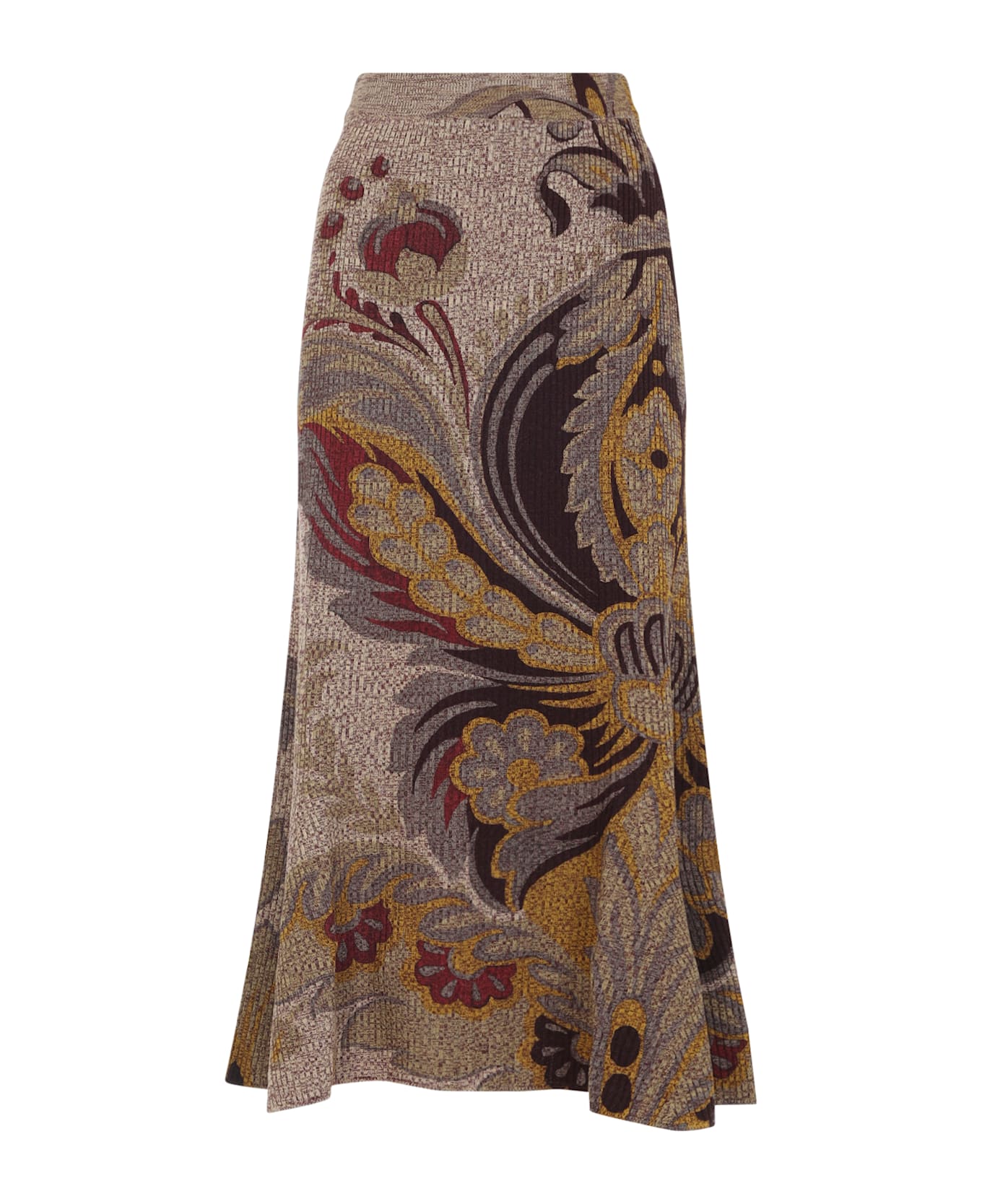 Etro Midi Trumpet Knit Skirt - Multi