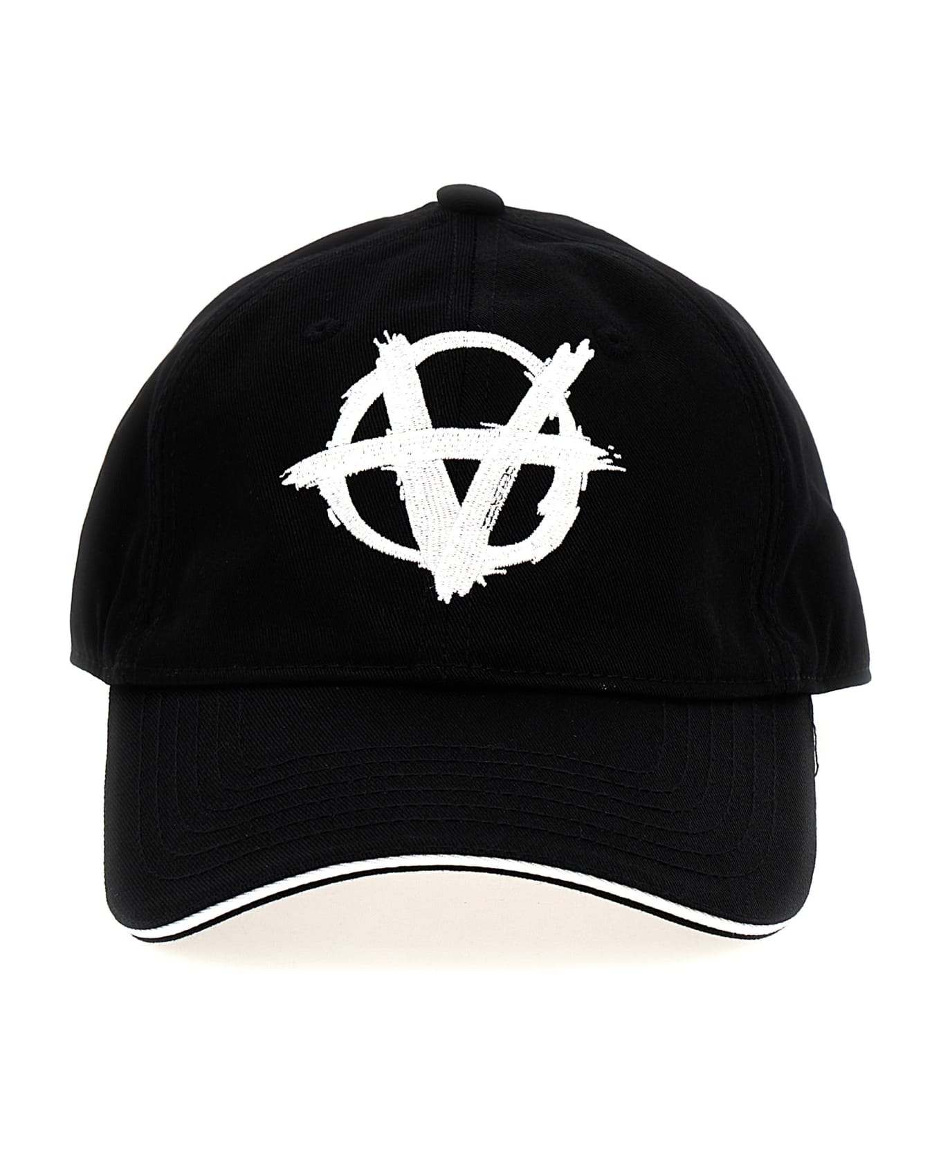 VETEMENTS 'anarchy' Cap - White/Black 帽子