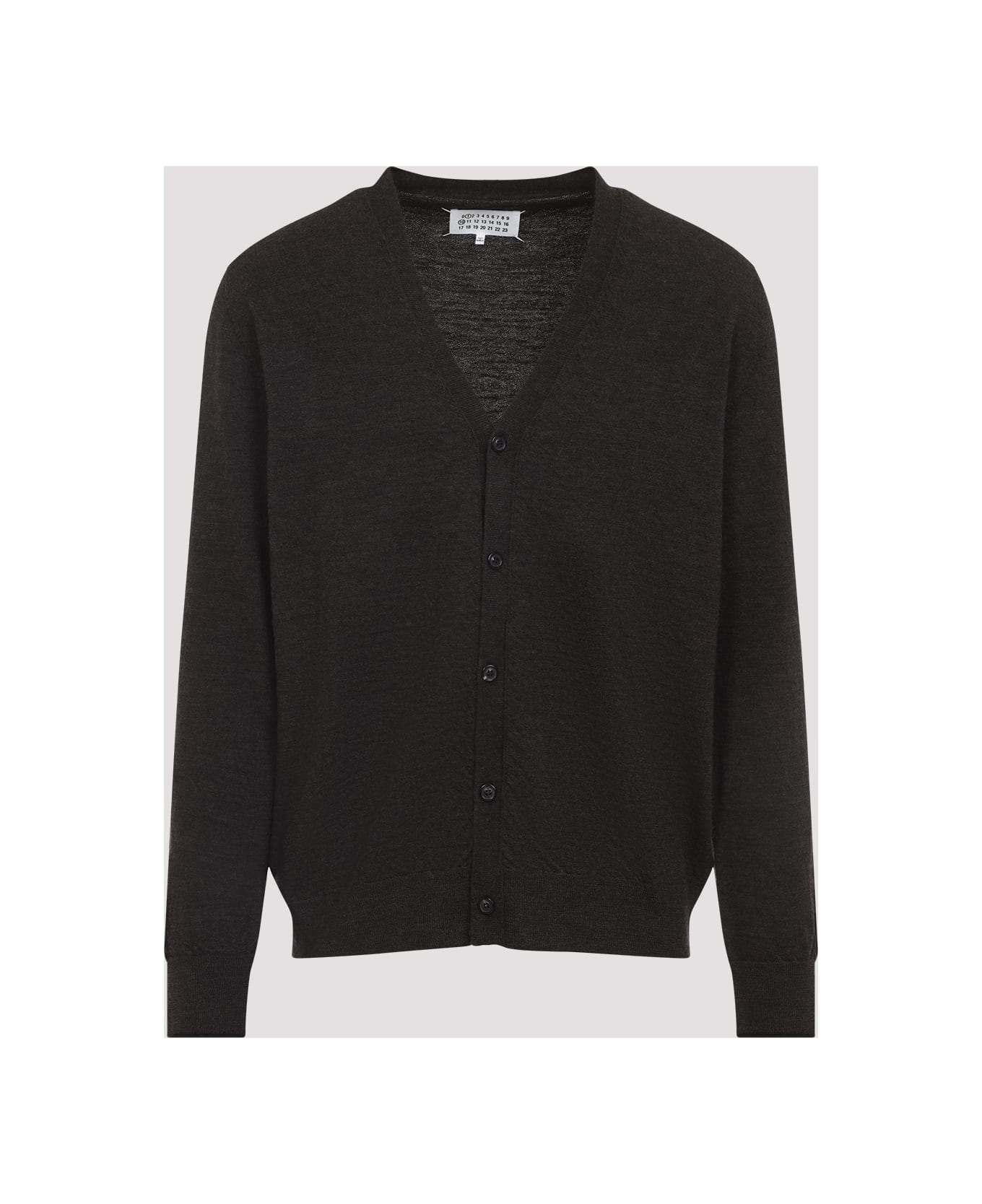 Maison Margiela Wool Cardigan - M Dark Brown