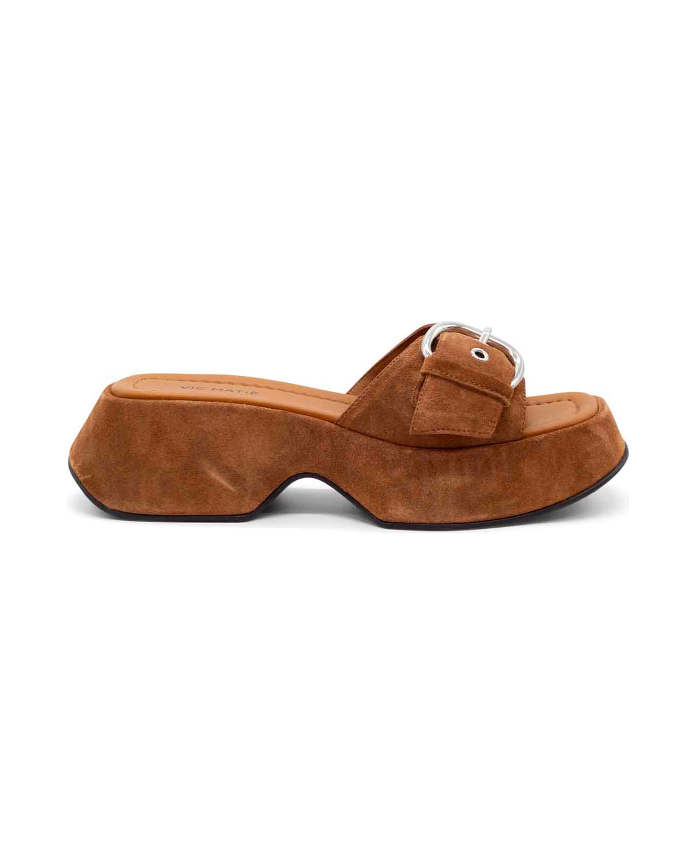 Vic Matié Suede Sandal With Buckle - STEPPE