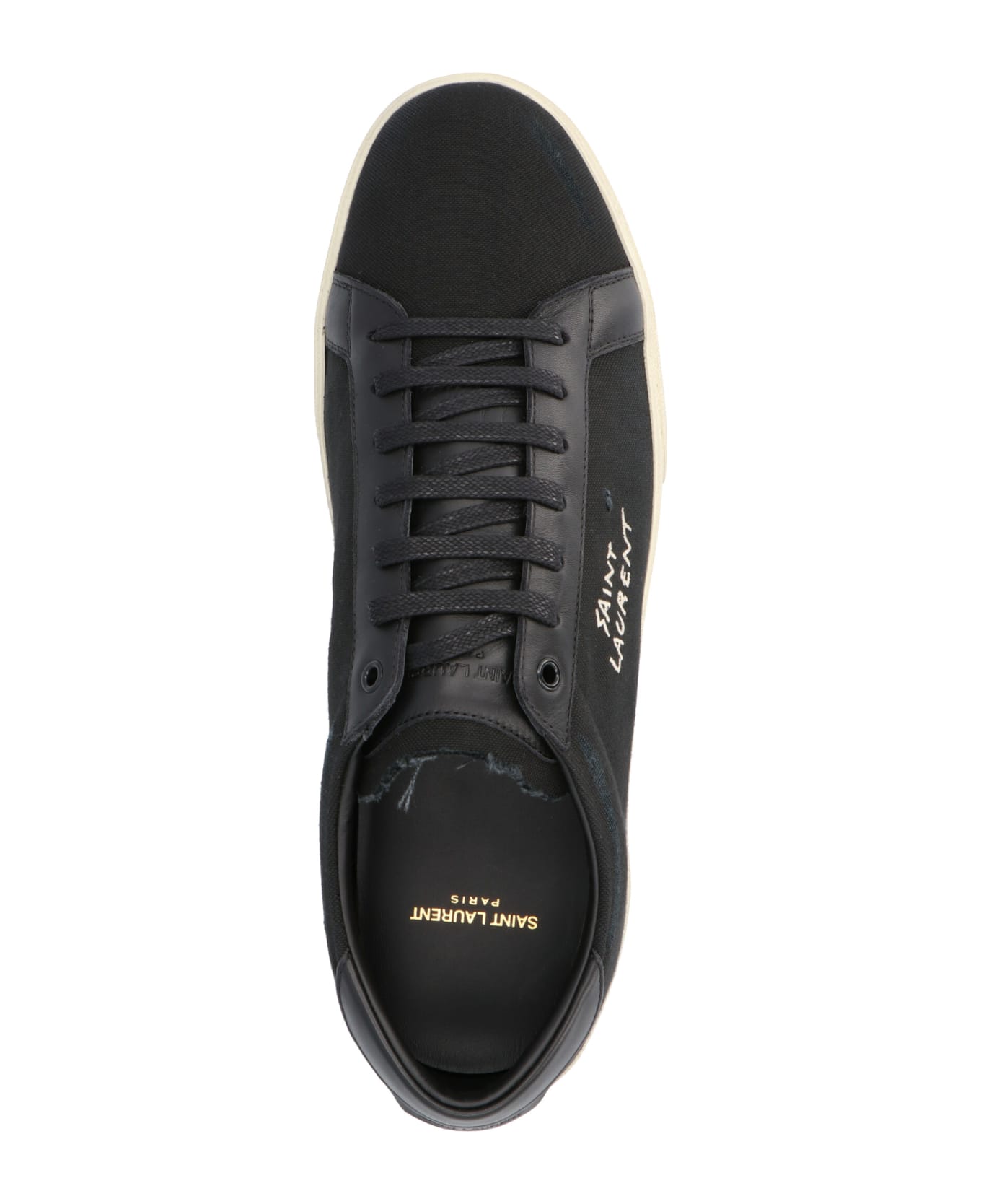 Saint Laurent Sl06 Signature Logo Sneakers - Black スニーカー