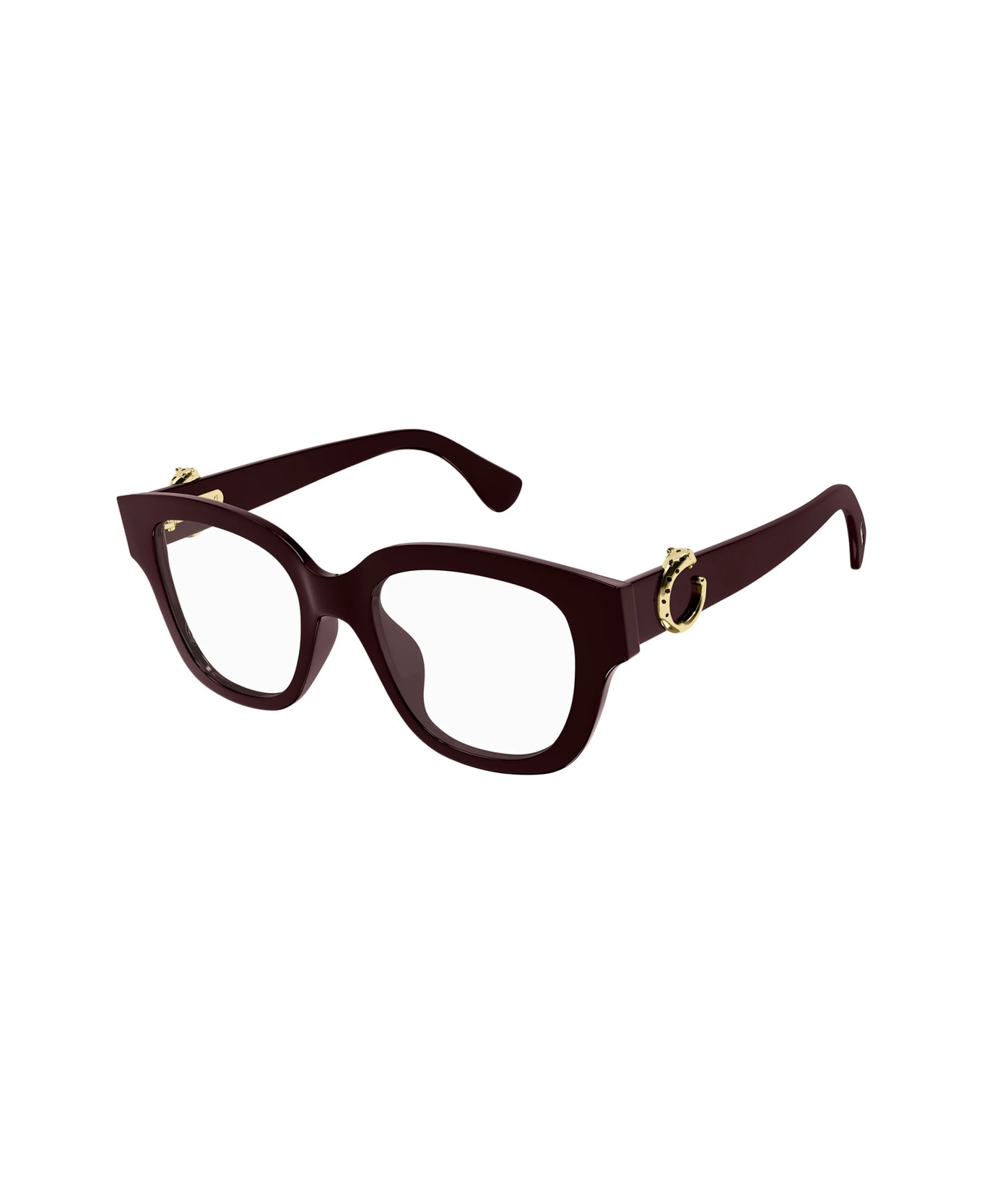 Cartier Eyewear Cartier Ct0566o Panthère C De Cartier 007 Red Transparent Glasses - Rosso