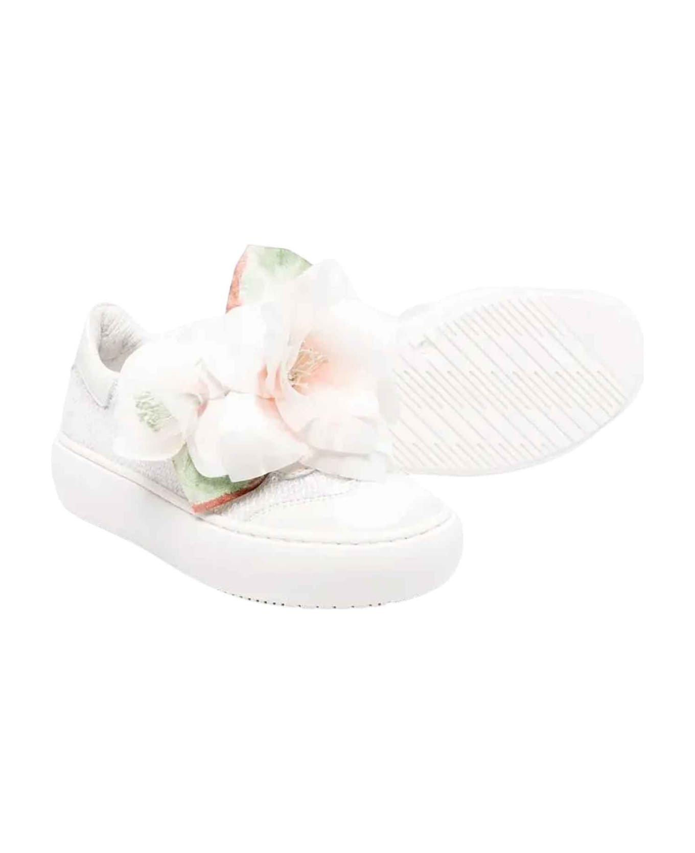 Monnalisa Cream Shoes Girl - Panna/rosa