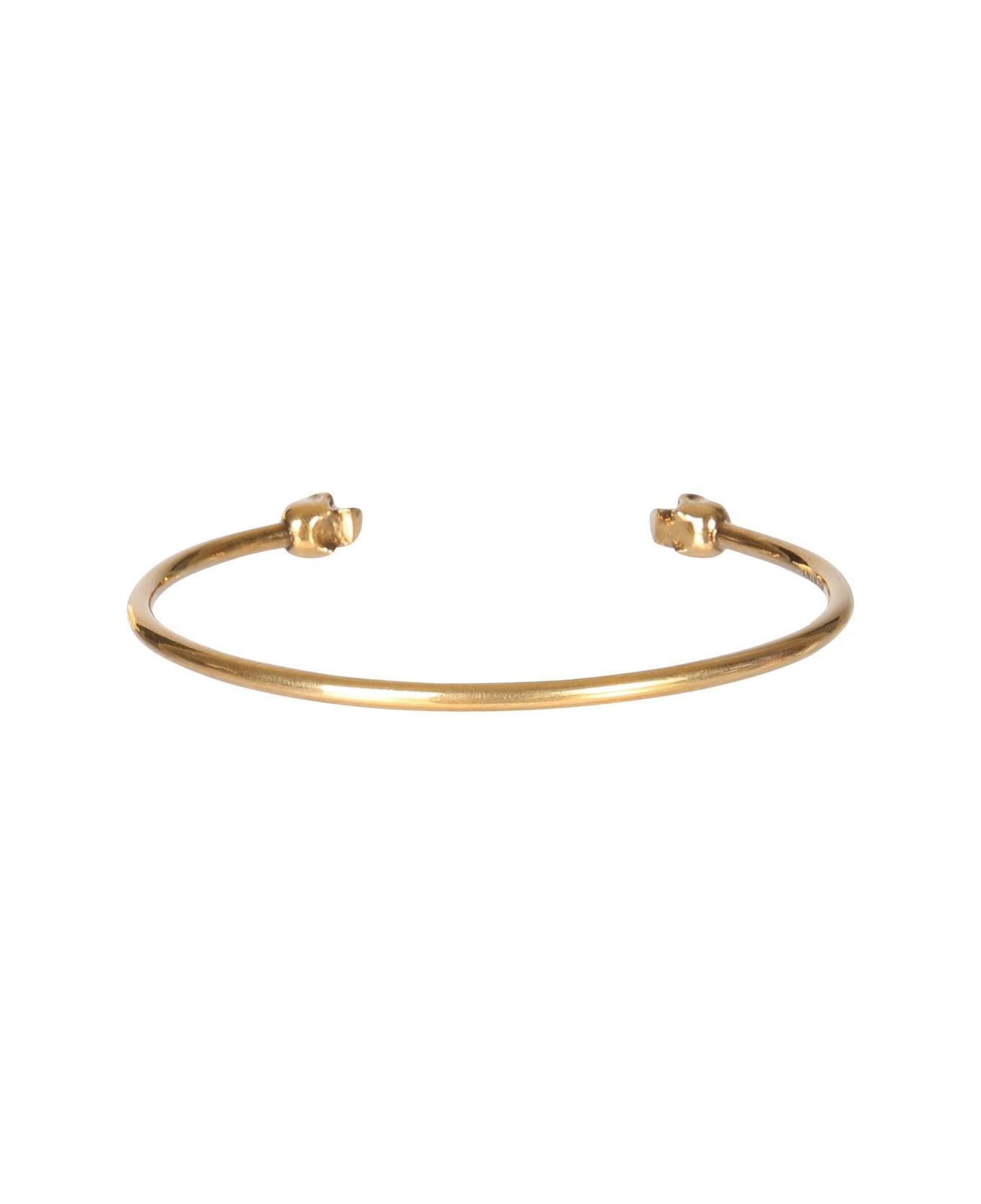 Alexander McQueen Twin Skull Bracelet - Gold