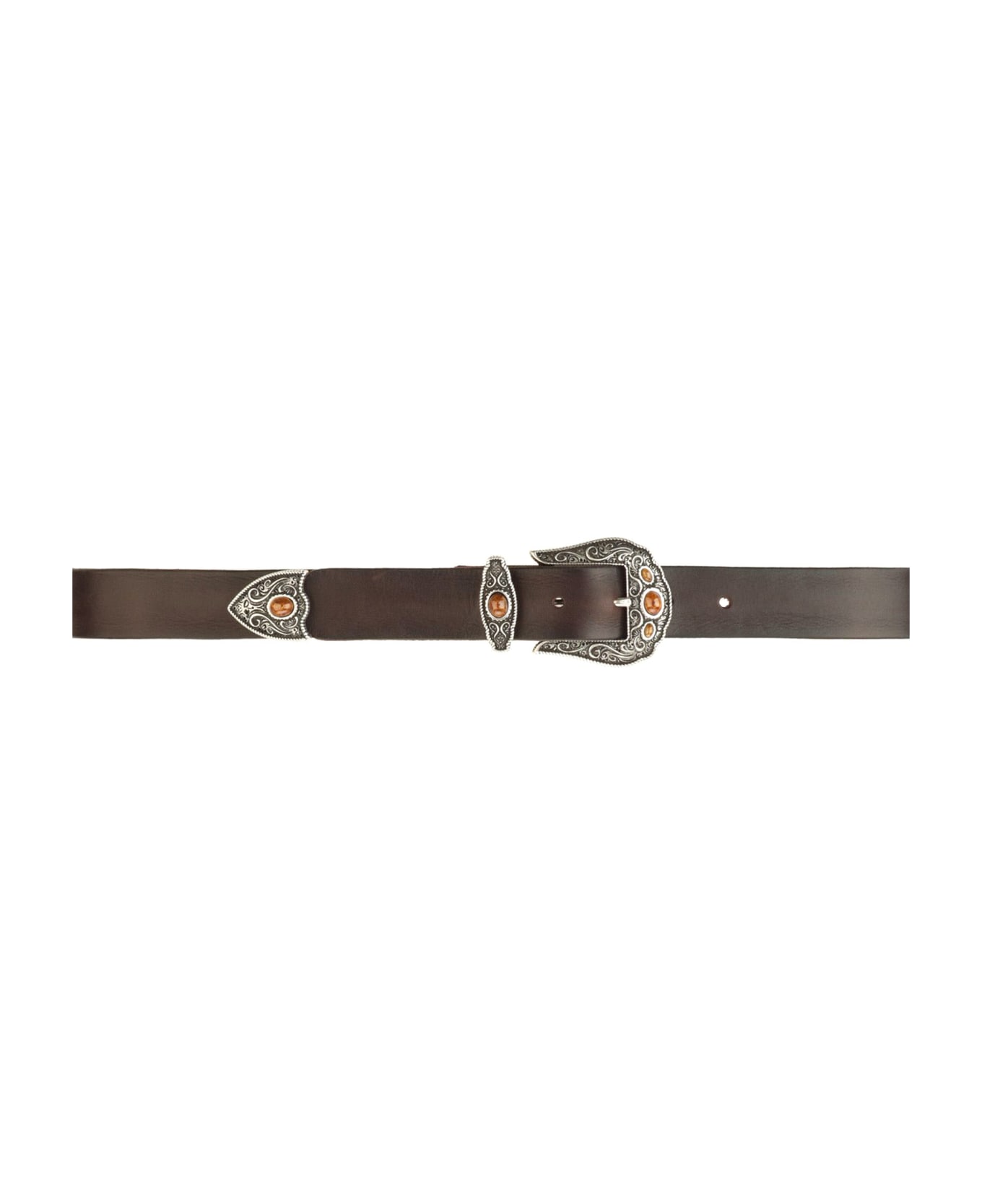 Orciani Bull Soft Leather Belt - Marrone