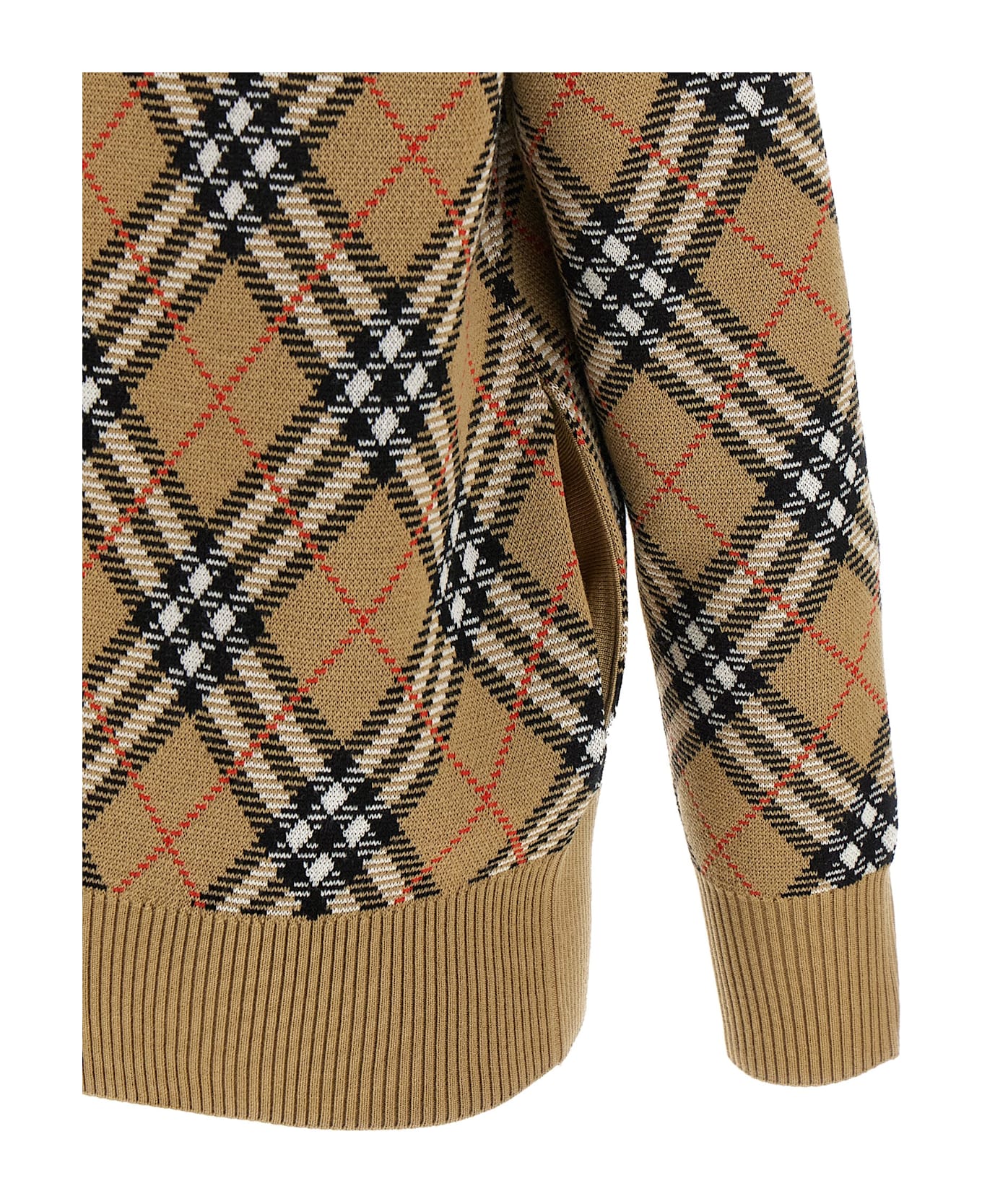 Burberry Cardigan Burberry Check - Beige