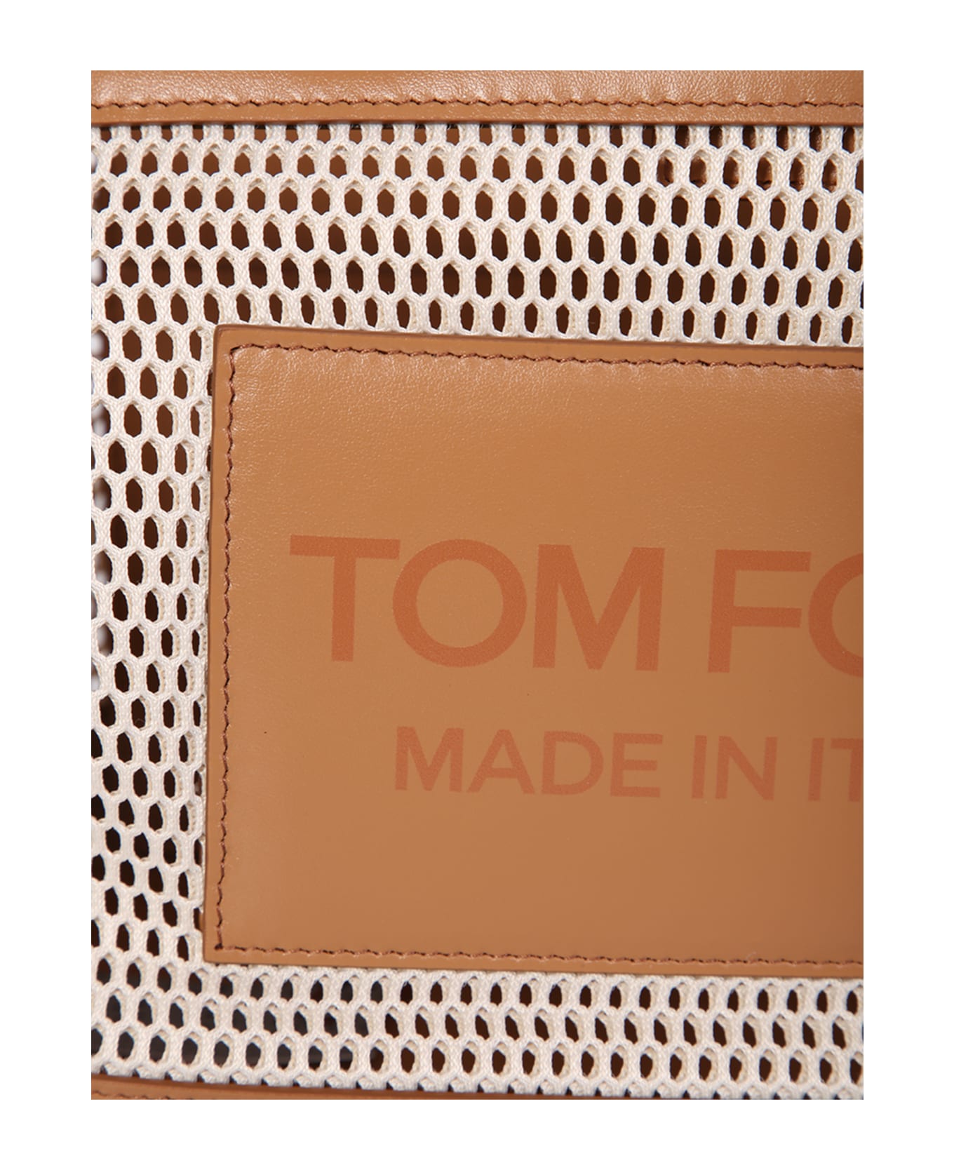 Tom Ford White And Beige Mini Shopping Bag - White