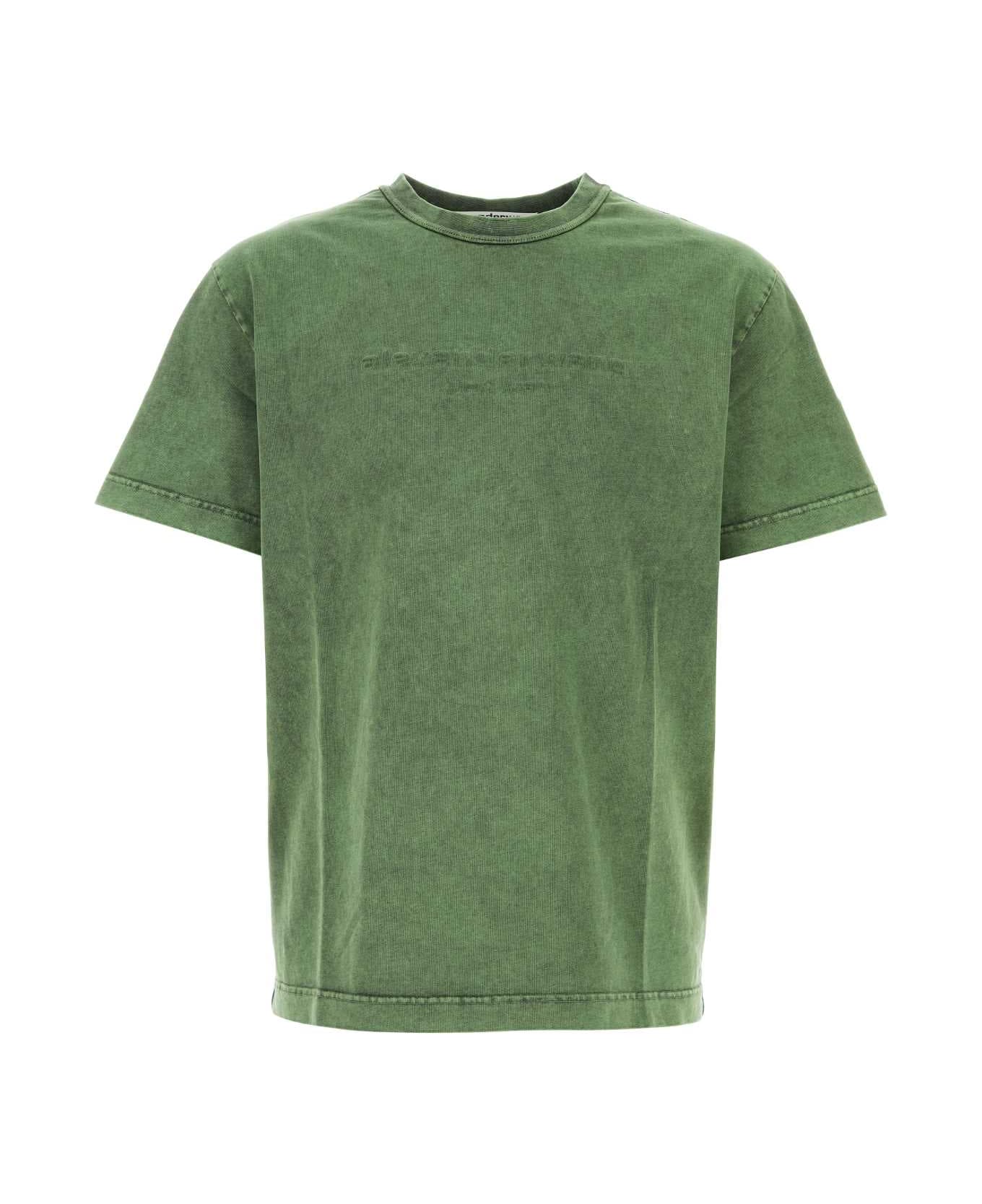 Alexander Wang Green Cotton T-shirt - ACIDFERN