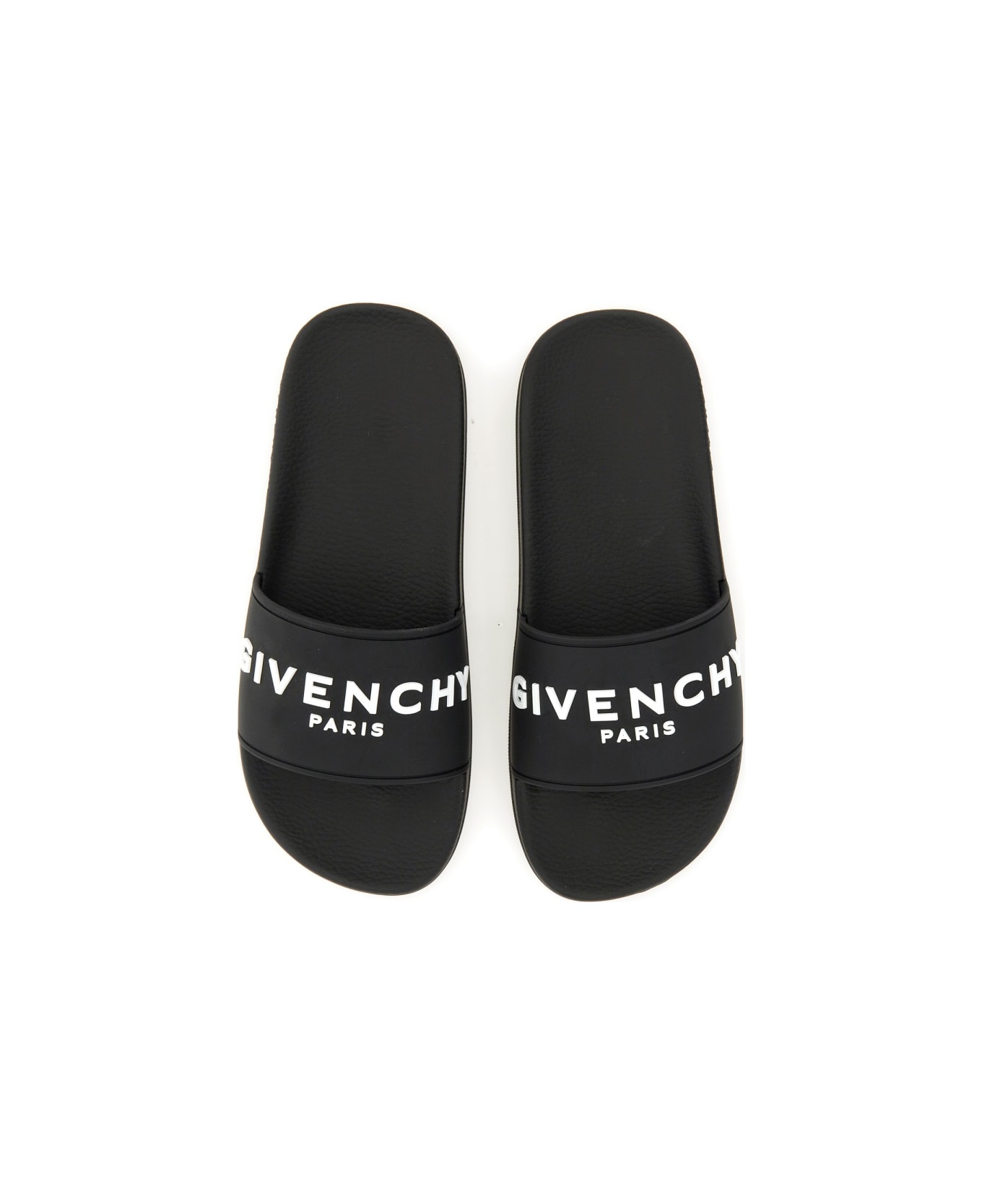 Givenchy Sandalo Slide Con Logo - BLACK