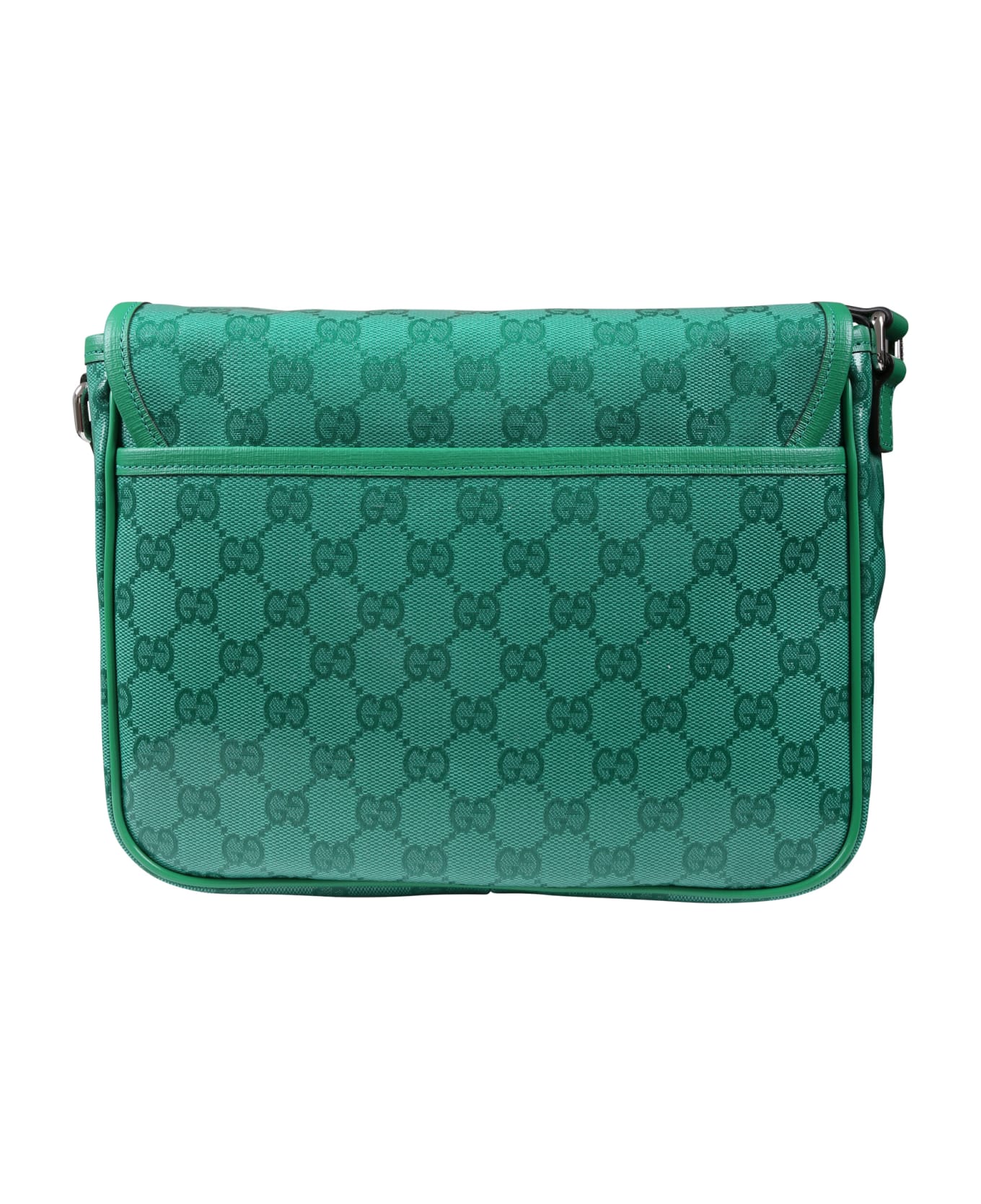 Gucci Green Bag For Girl With Gg Motif - Green アクセサリー＆ギフト