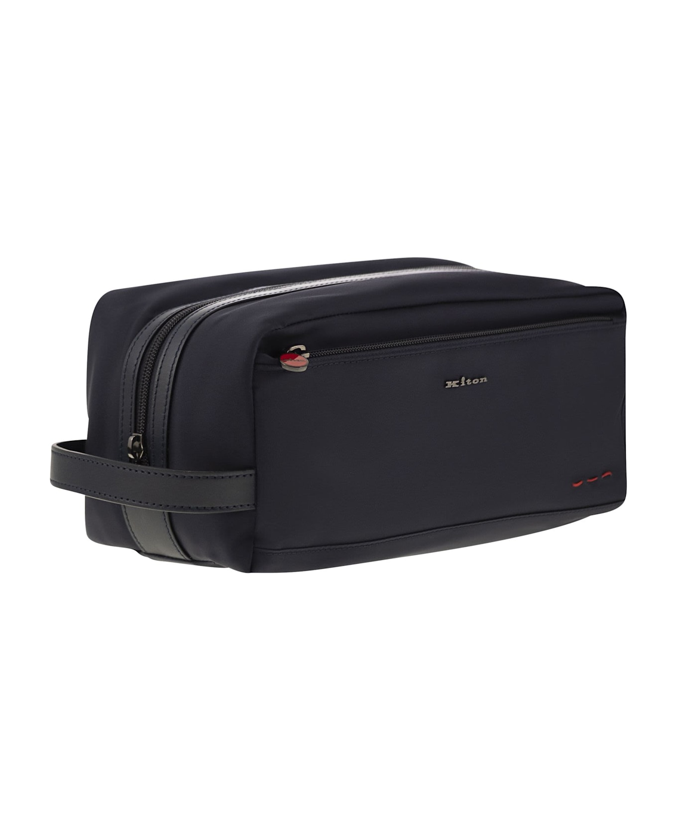 Kiton Beauty Case In Nylon - Blue