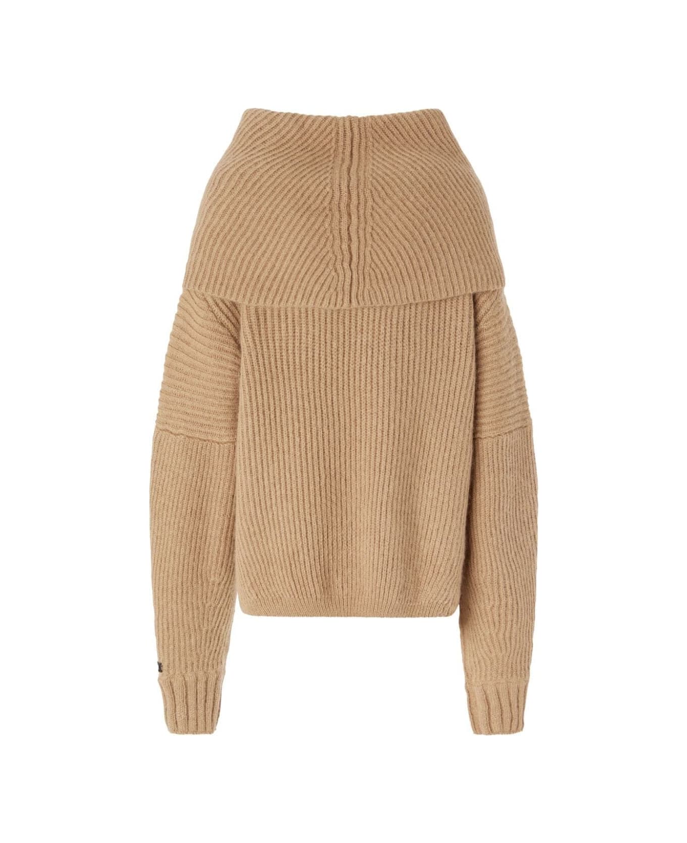 Pinko Sphynx Mohair Mix Sweater - Beige Grey