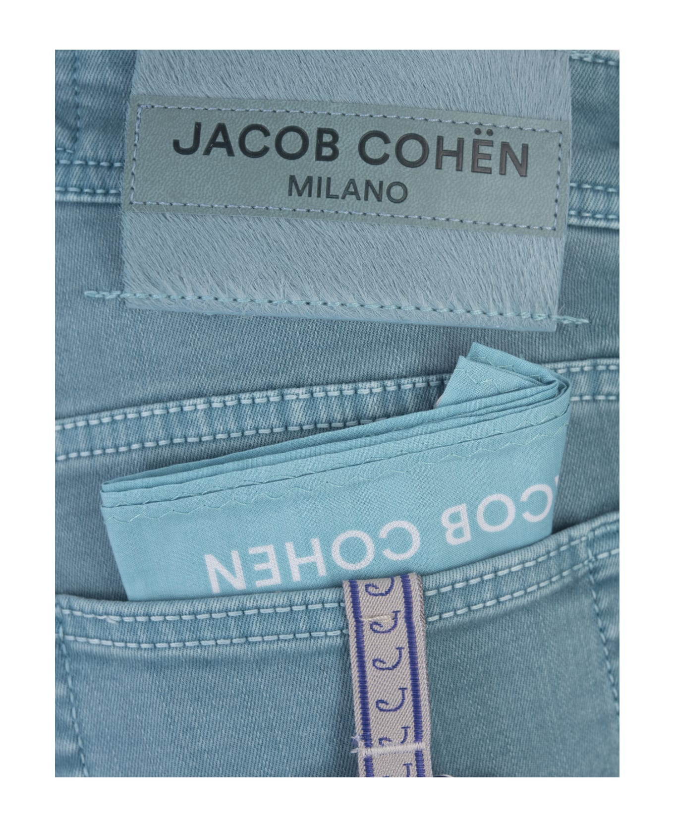Jacob Cohen Nick Slim Fit Jeans In Teal Blue Denim - Blue