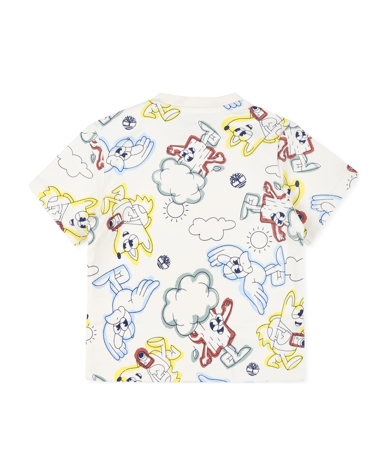 Timberland Ivory T-shirt For Baby Boy With Print - Ivory