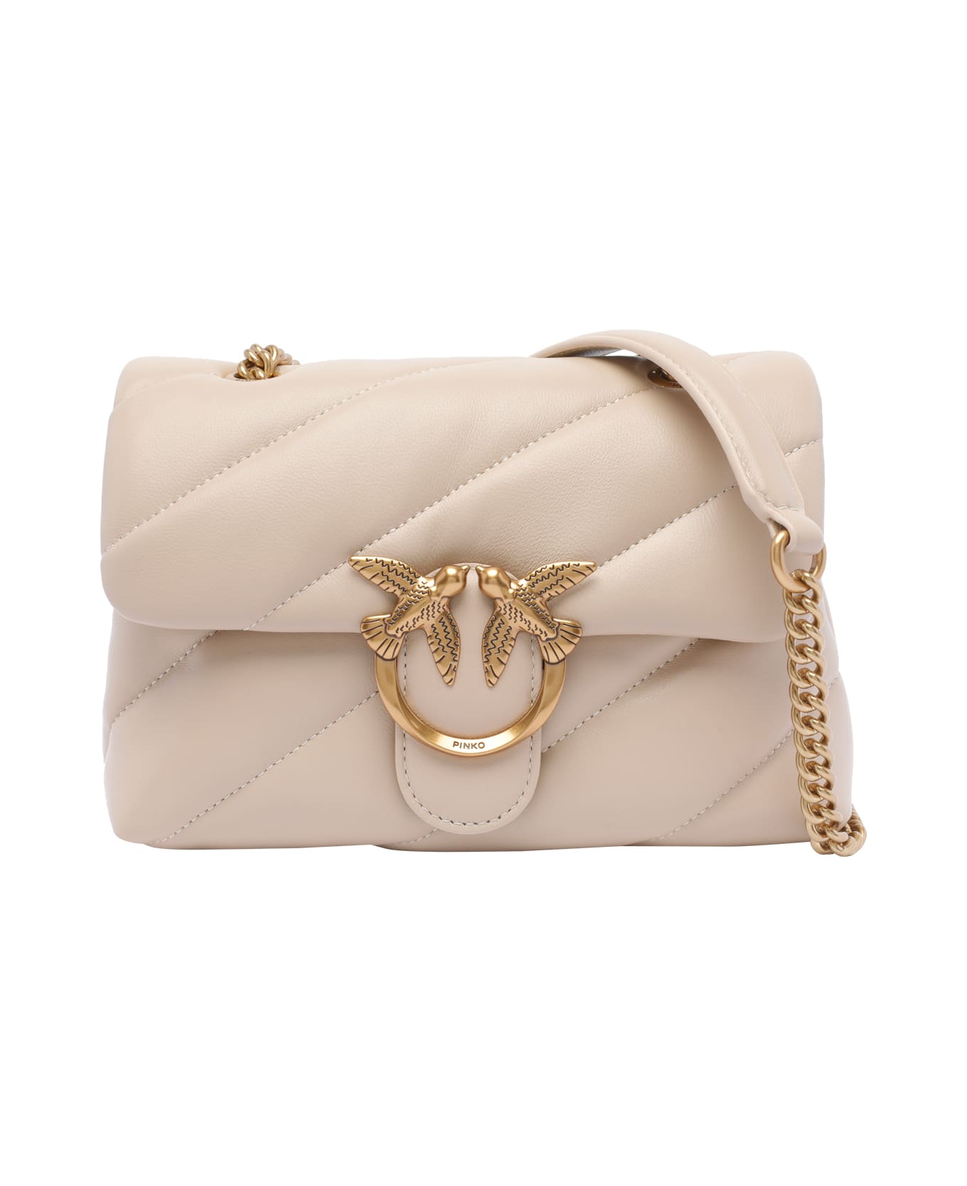 Pinko Love Bag Puff Maxi Quilt Mini - Beige