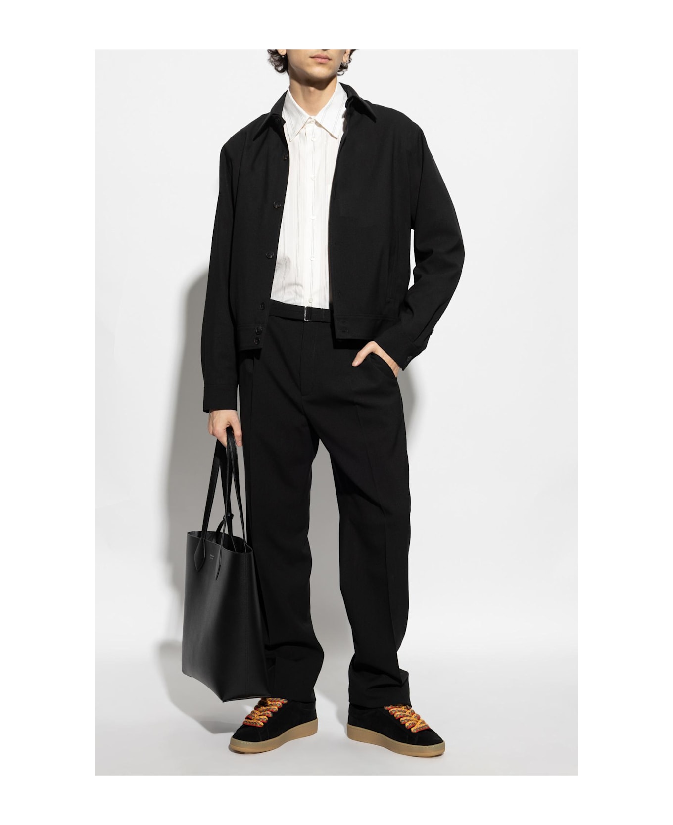 Lanvin Creased Trousers - Black