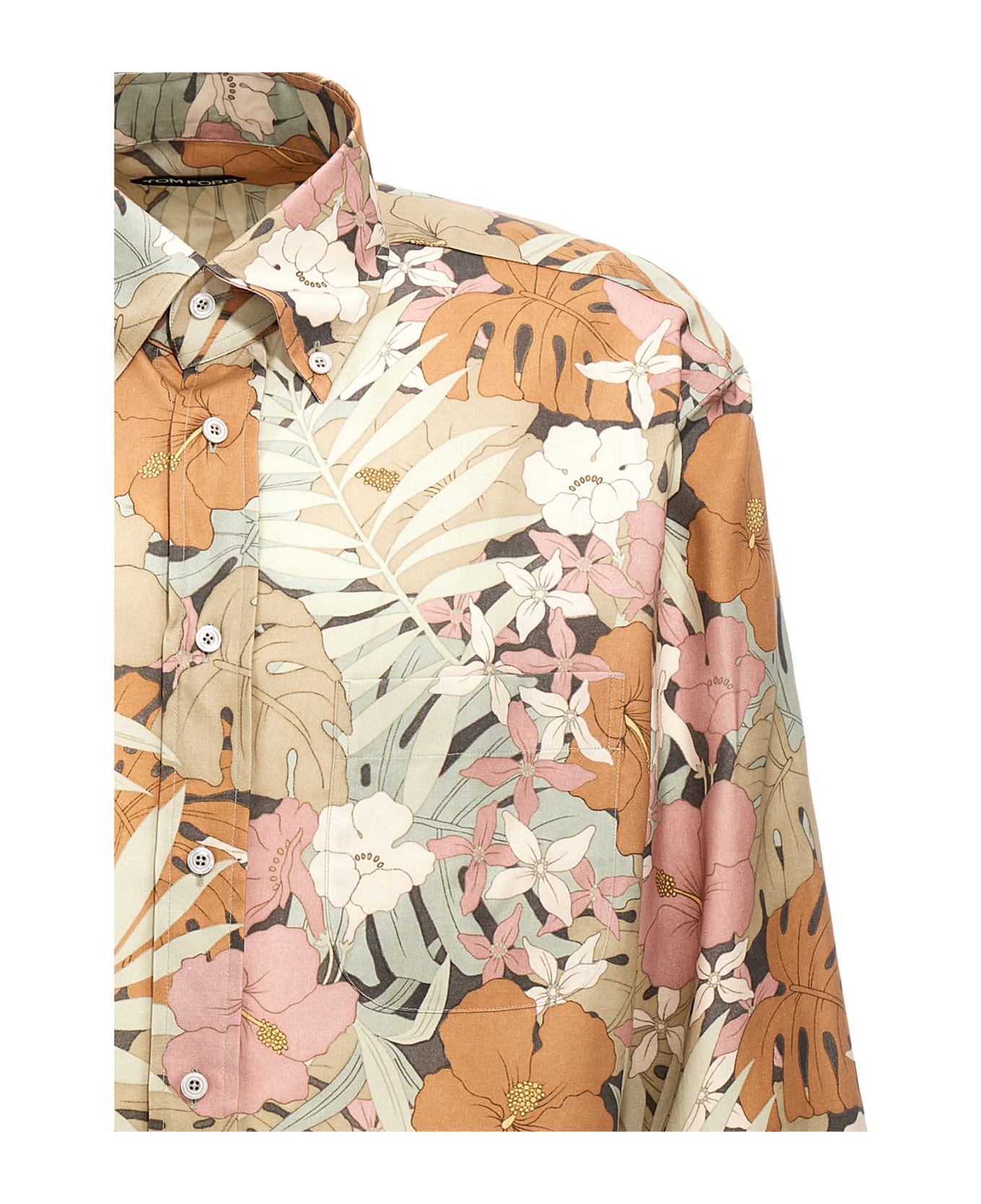 Tom Ford Floral Shirt - Red