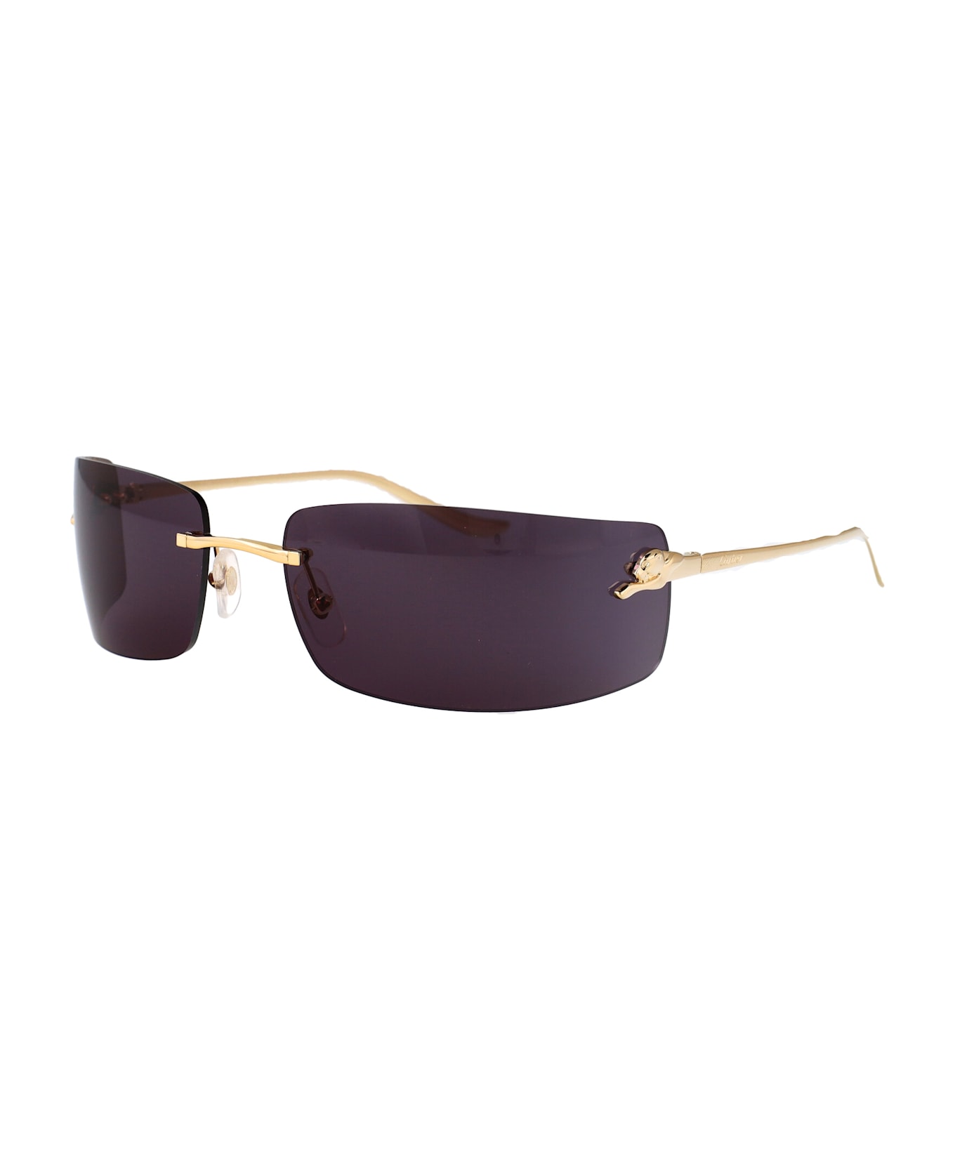 Cartier Eyewear Ct0503s Sunglasses - GOLD GOLD GREY