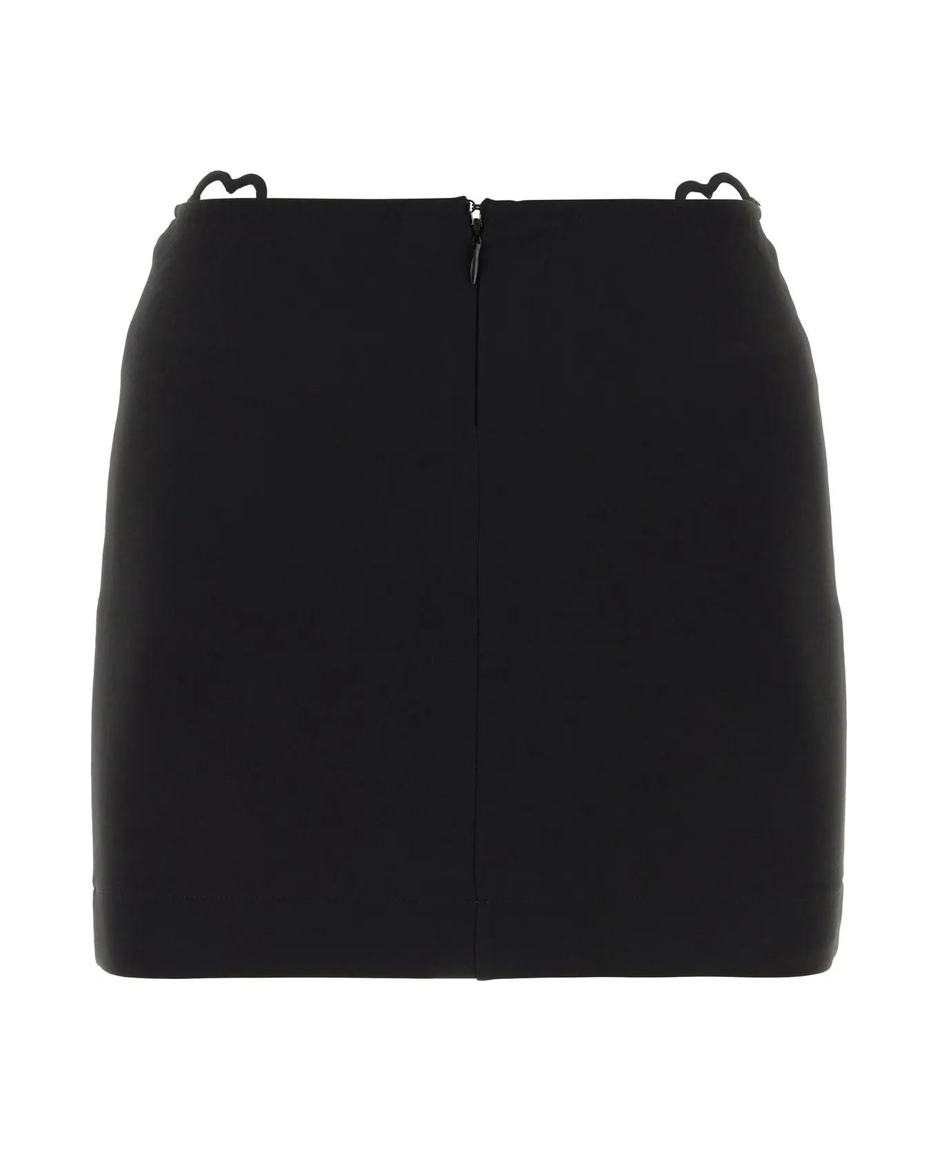 Nensi Dojaka Black Viscose Blend Mini Skirt - Black スカート