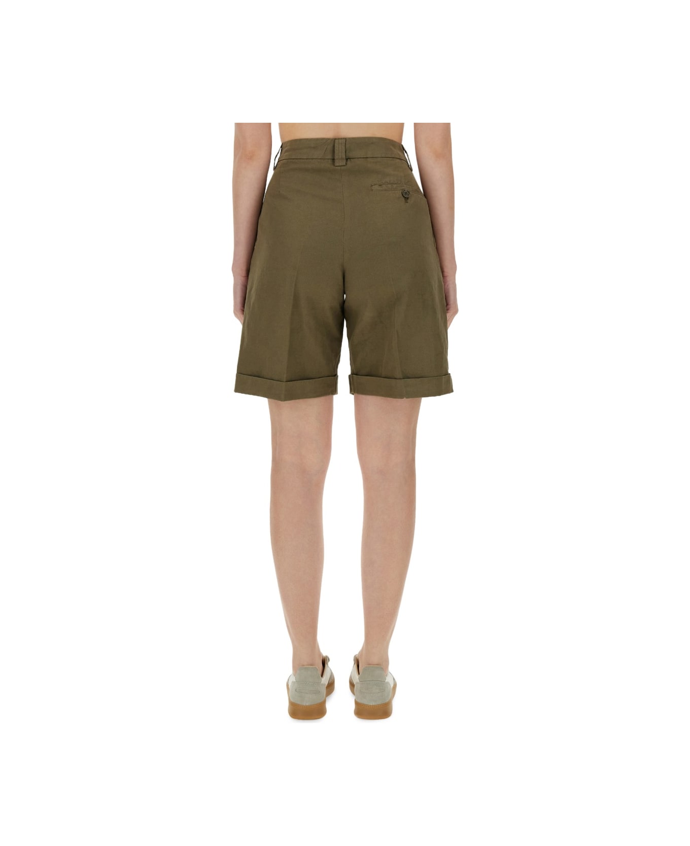 Aspesi Cotton Shorts - MILITARY GREEN ショートパンツ