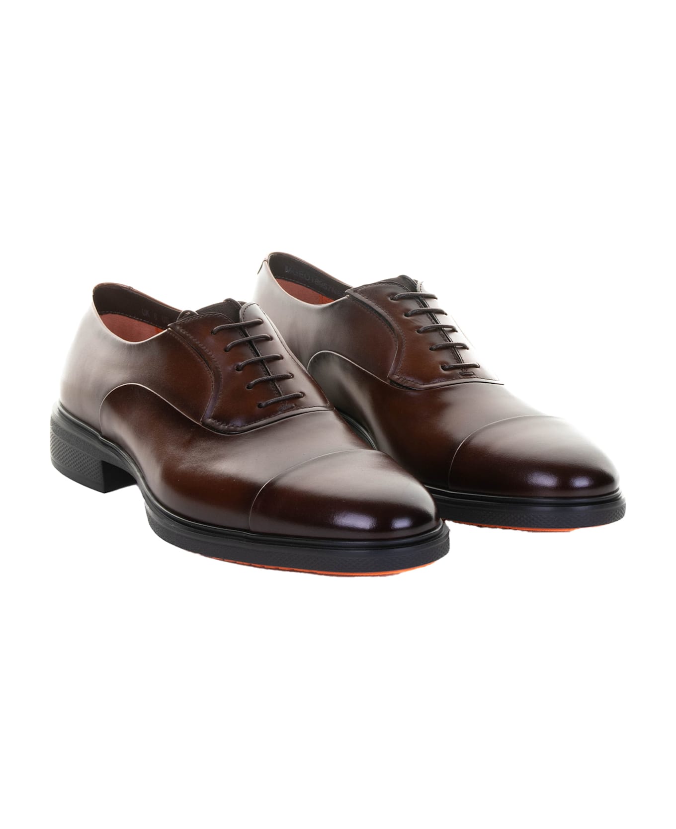Santoni Flat Shoes - DARK BROWN
