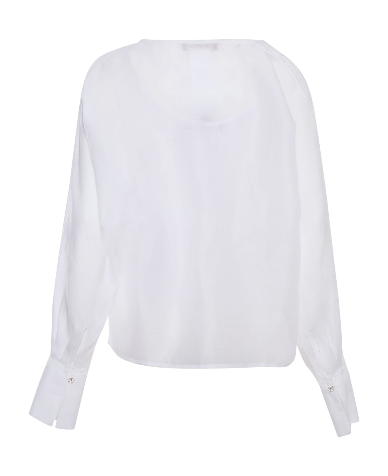 Max Mara Studio White Leccio Shirt - WHITE