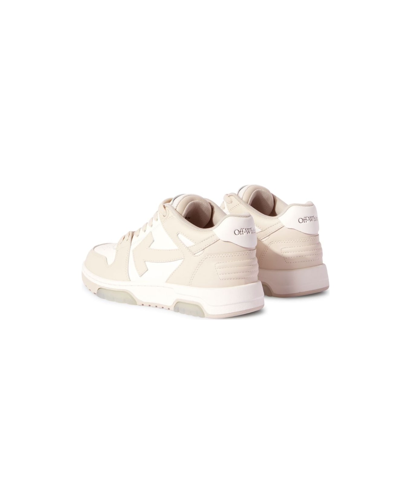 Off-White Out Of Office Leather Sneakers - Beige