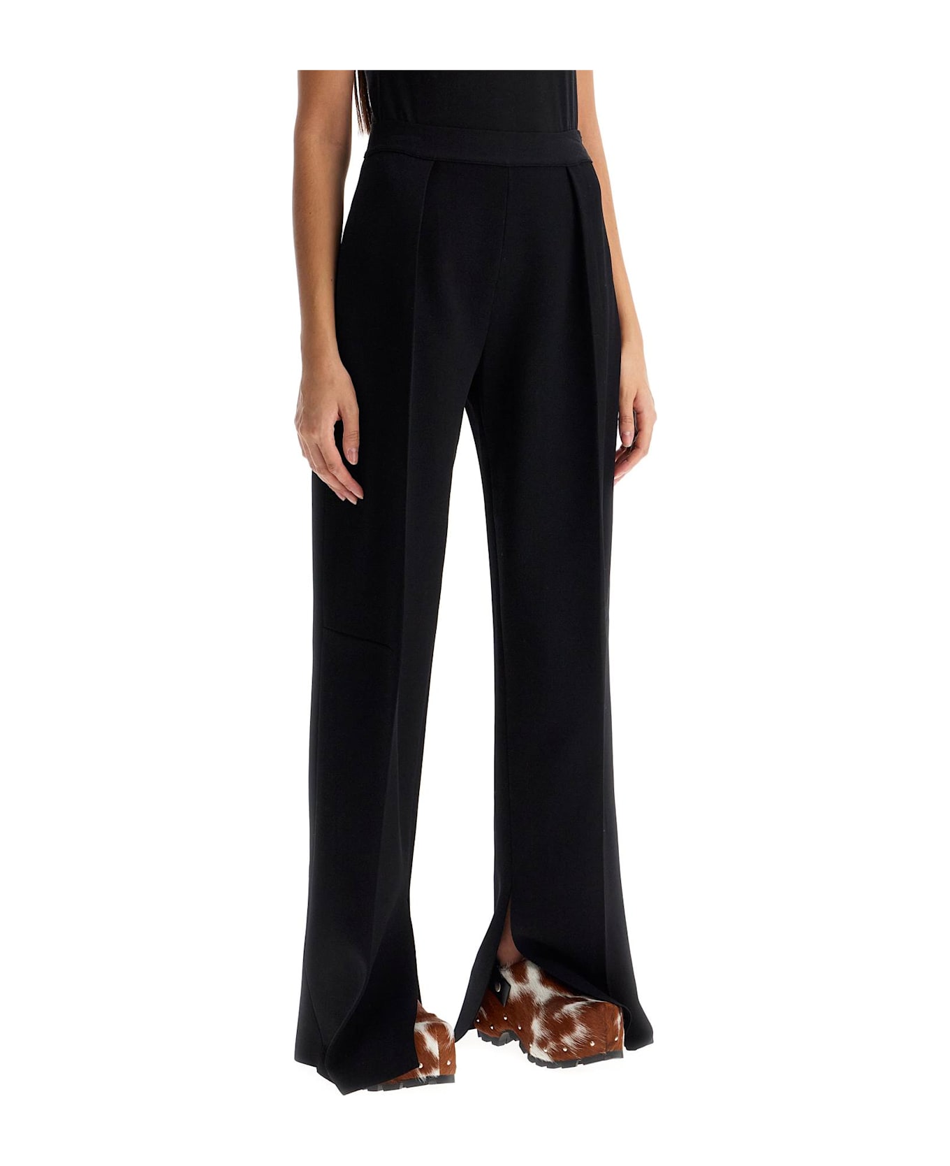 Jil Sander 'knitted Viscose Pants For - NERO (Black)