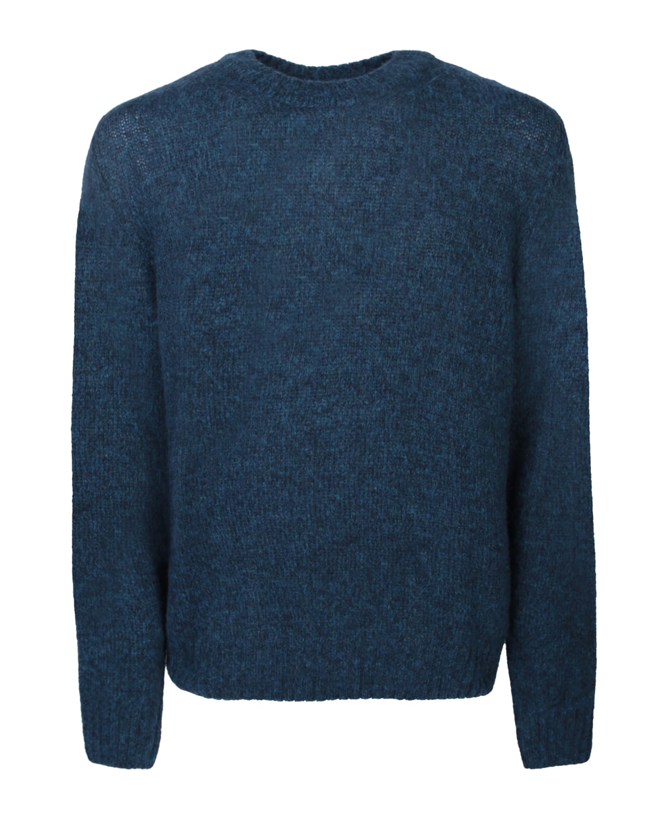 Lardini Roundneck Blue Sweater - Beige