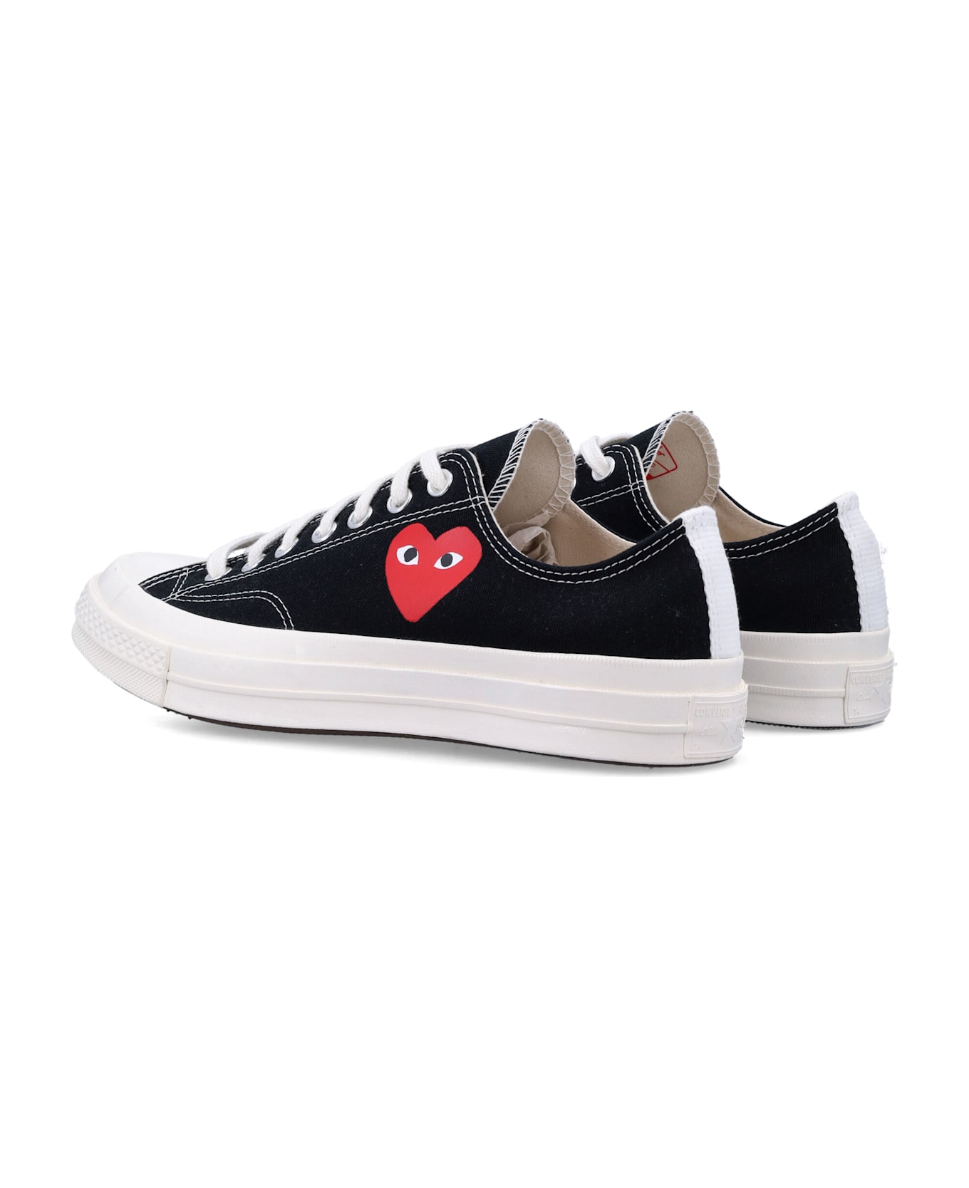 Comme des Garçons Small Heart Low Top - BLACK