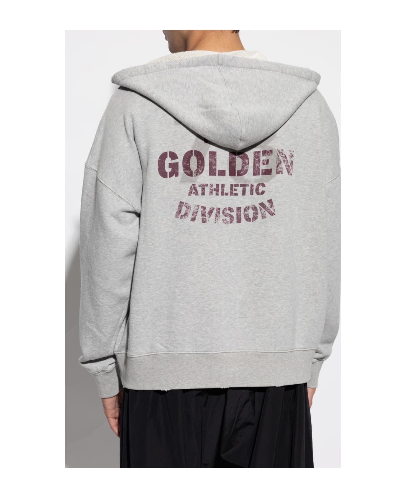 Golden Goose Sweatshirt With Logo - Grigio