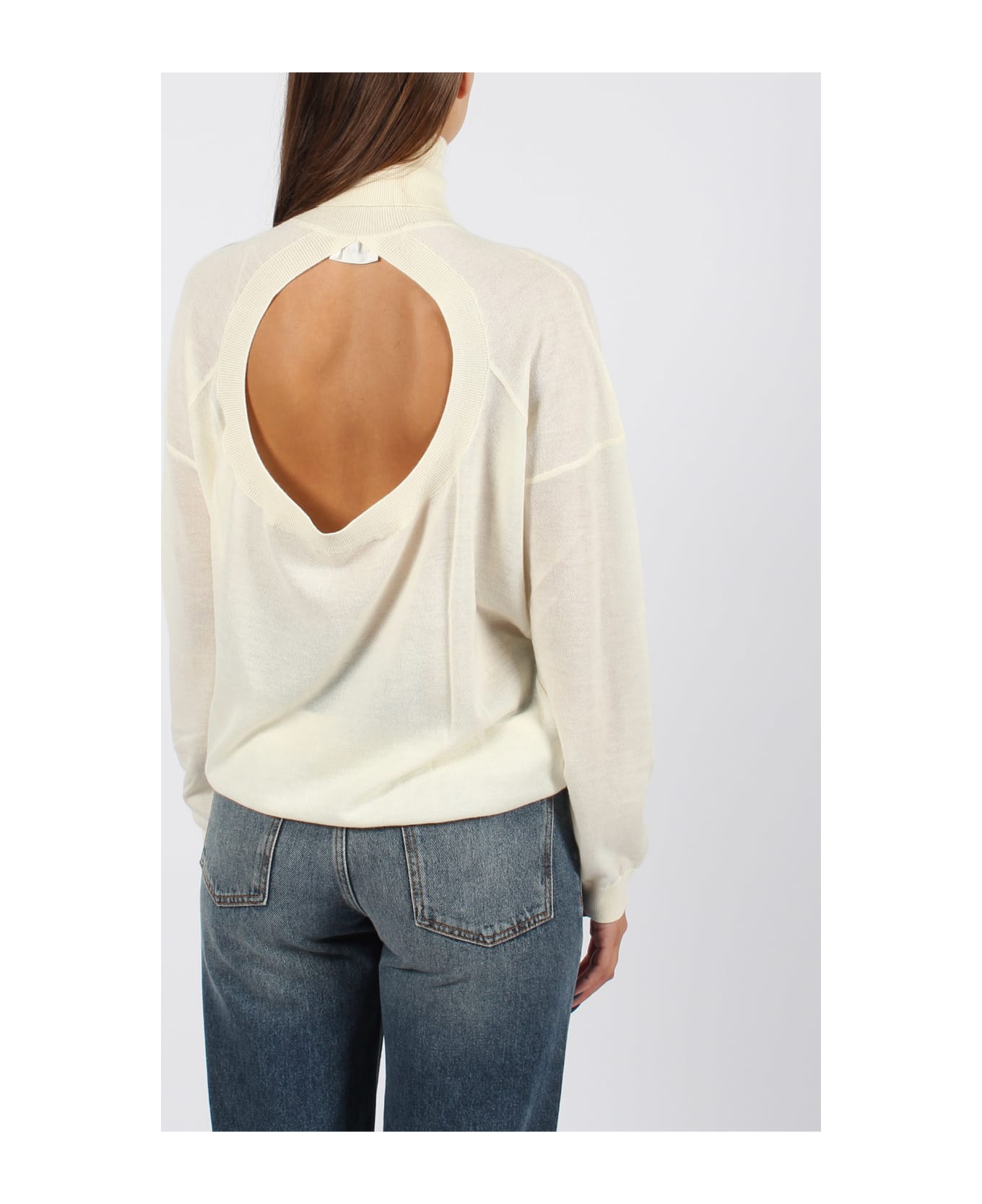 Parosh Well Cashmere Sweater - White