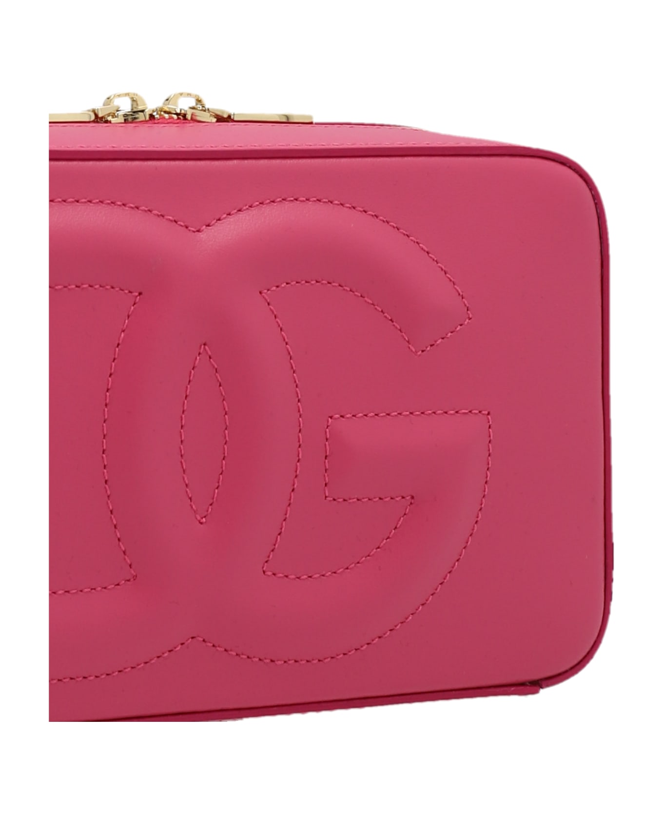 Dolce & Gabbana Logo Crossbody Bag - Fuchsia