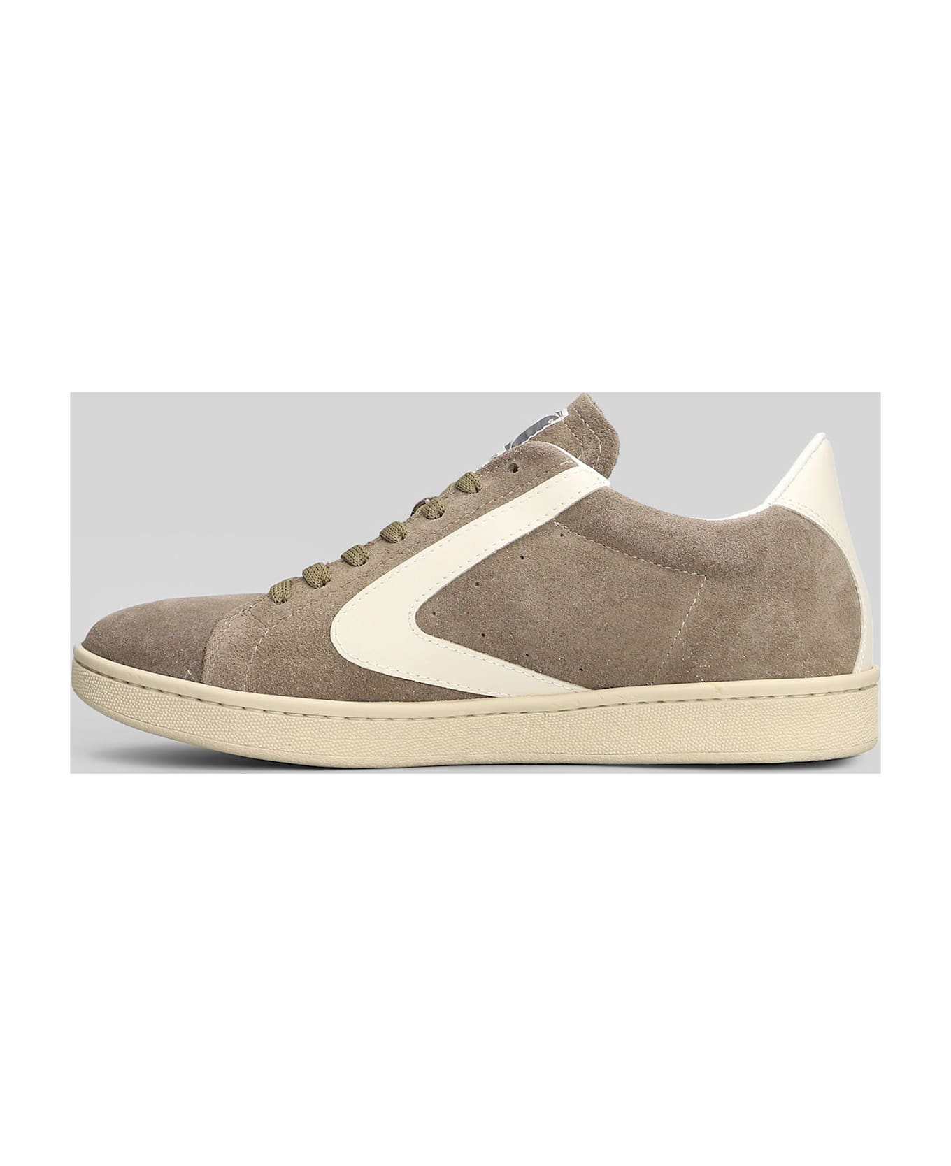 Valsport Tournament Sneakers In Taupe Suede - taupe
