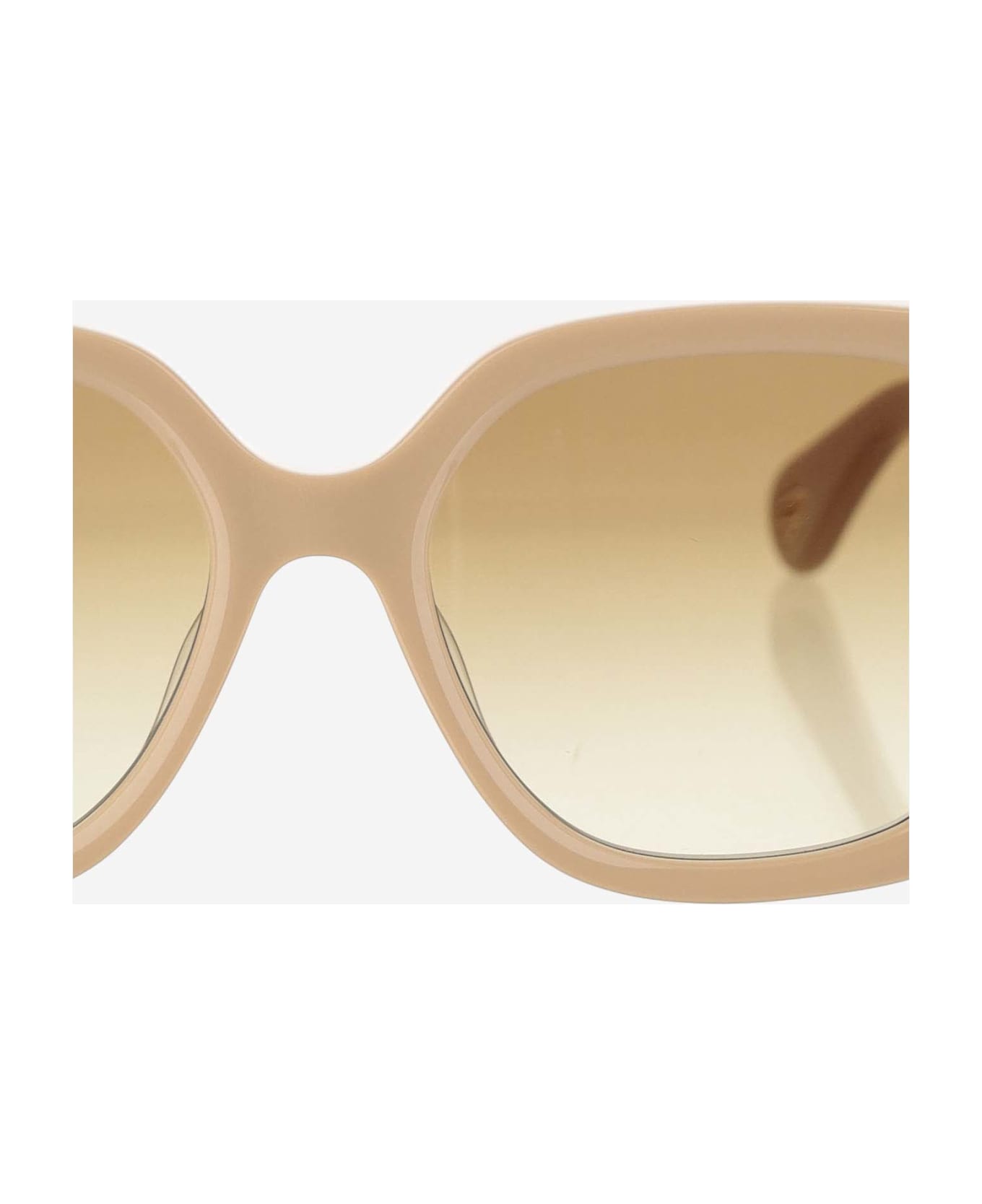 Chloé Logo Sunglasses - Beige サングラス