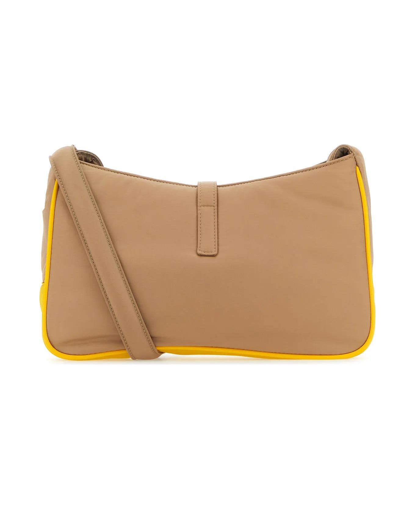 Saint Laurent Cappuccino Econyl® Le 5 à 7 Shoulder Bag - Beige