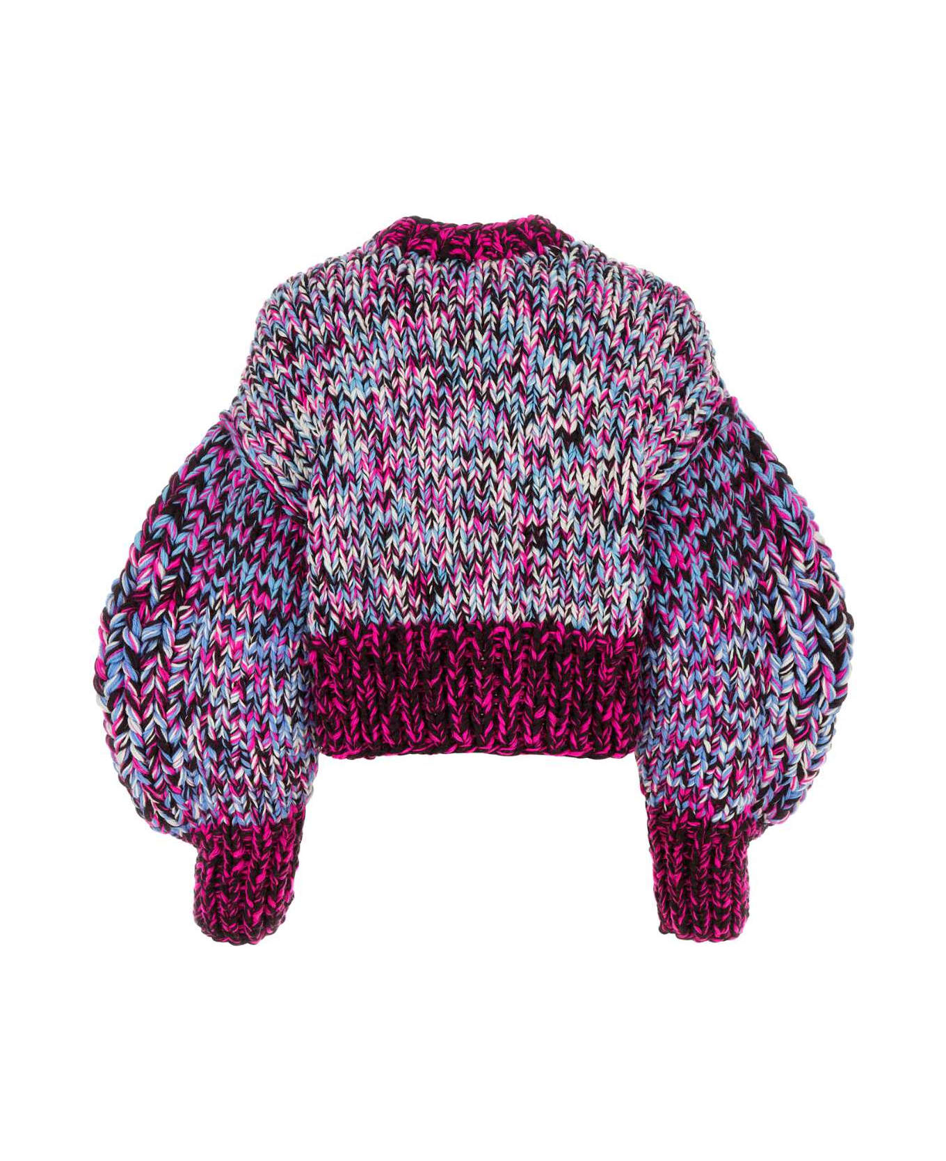 Loewe Multicolor Wool Sweater - PINKMULTICOLOR
