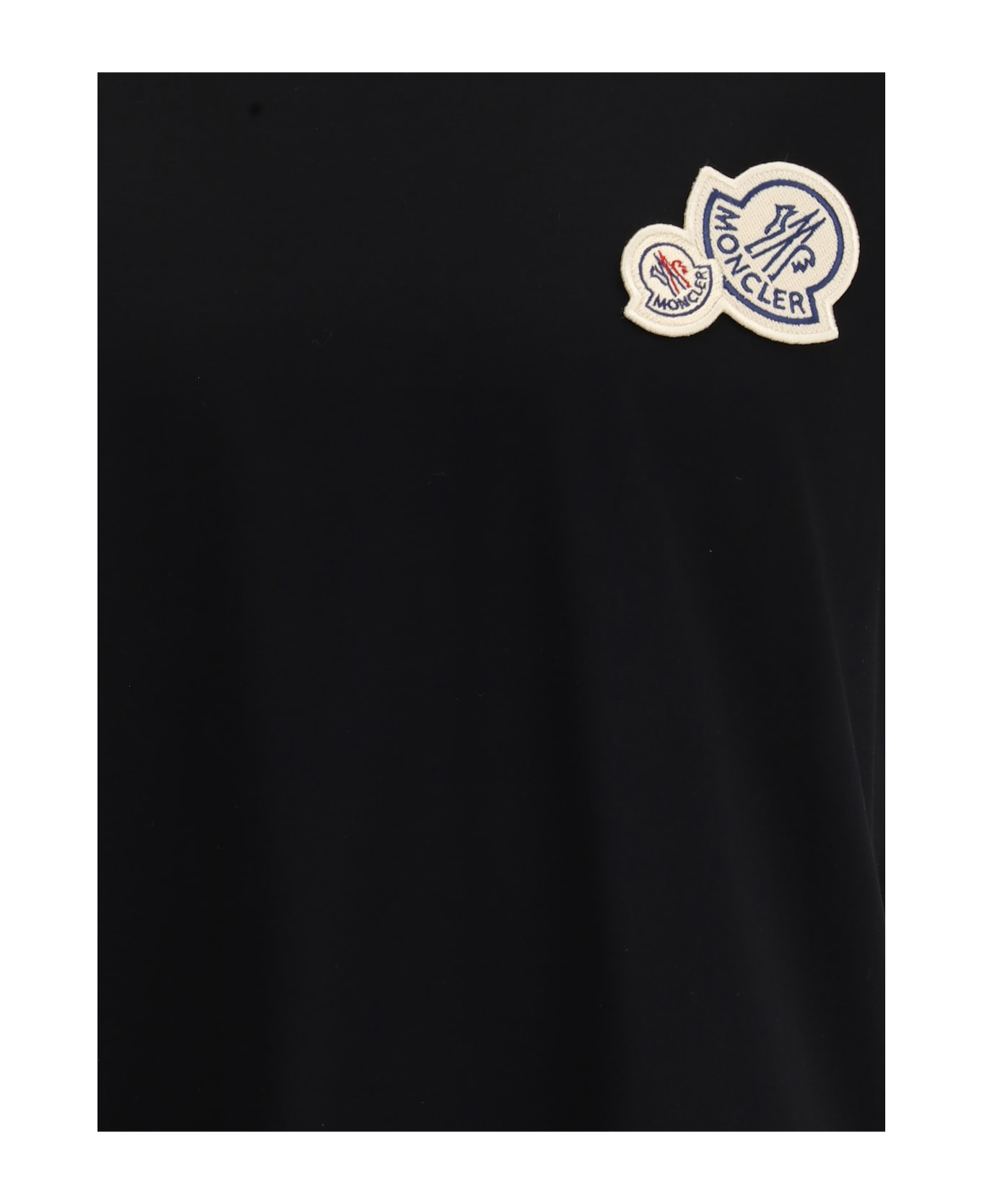 Moncler Logoed T-shirt - BLACK