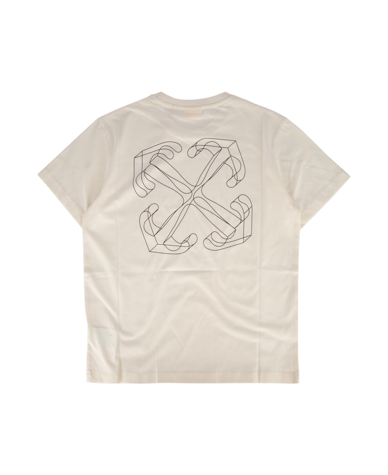 Off-White Arrow 3d Tee Ss Off White Black - OFFWHITE