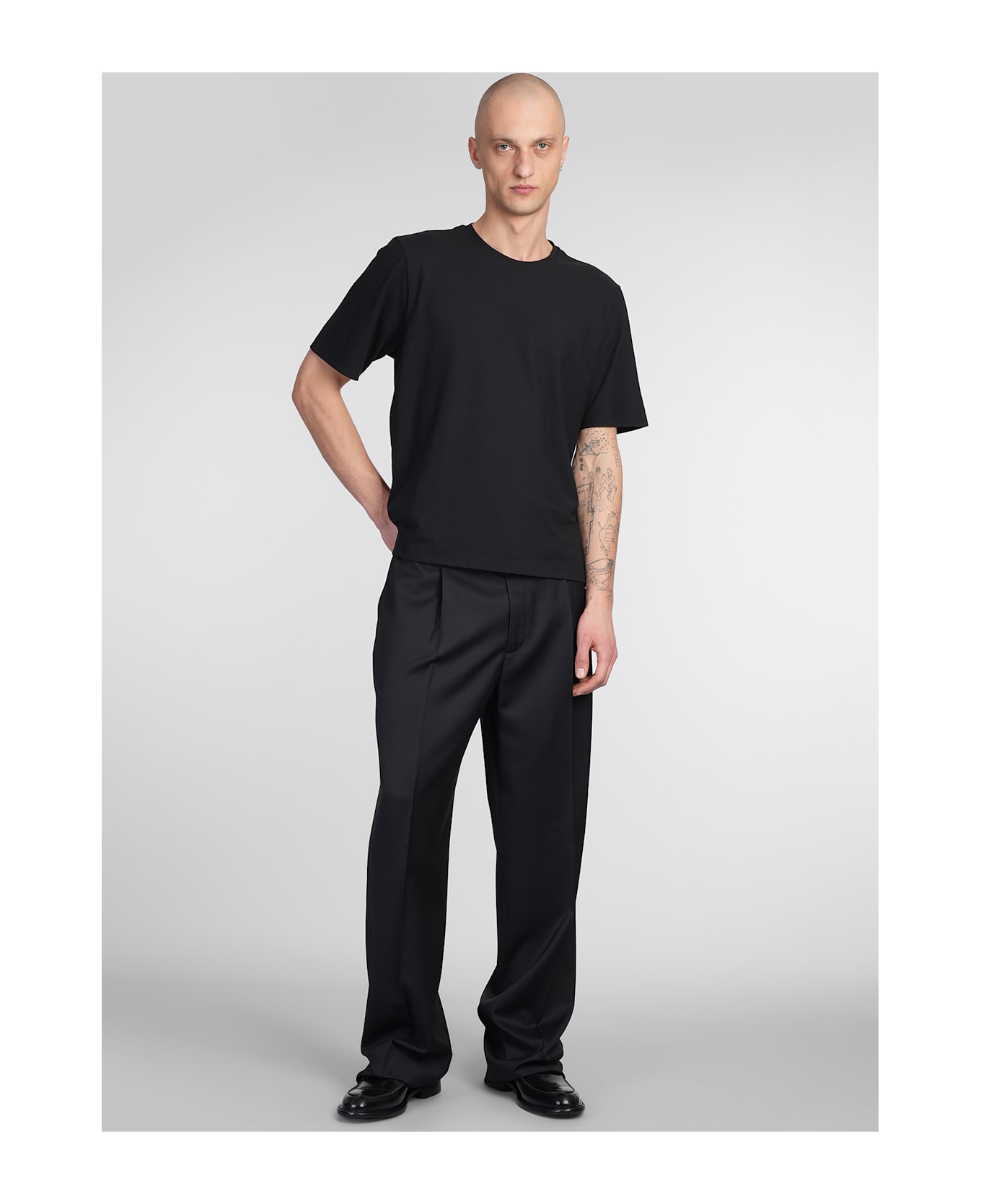Lardini T-shirt In Black Cotton - black