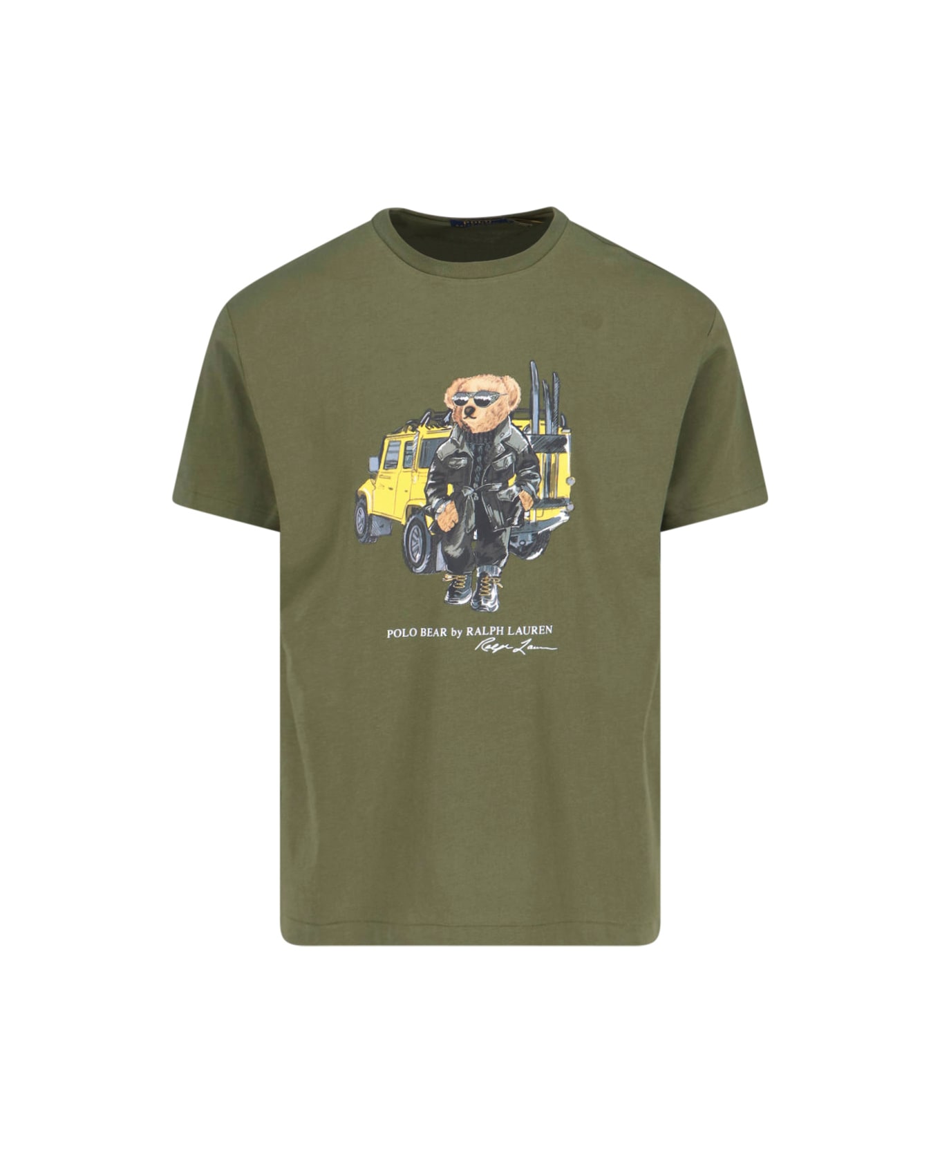 Ralph Lauren 'polo Bear' T-shirt - CR24 NEW OLIVE DEFENDER BEAR