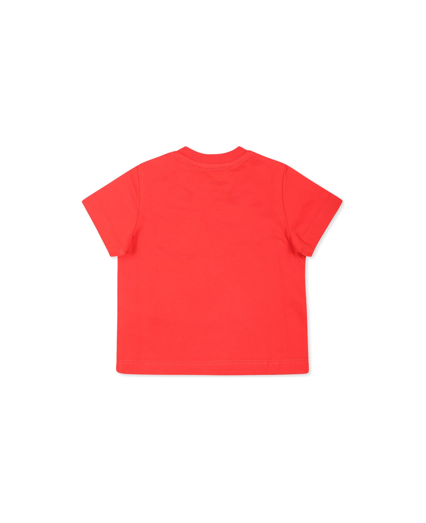 Moschino Red T-shirt For Baby Boy With Teddy Bear - Red