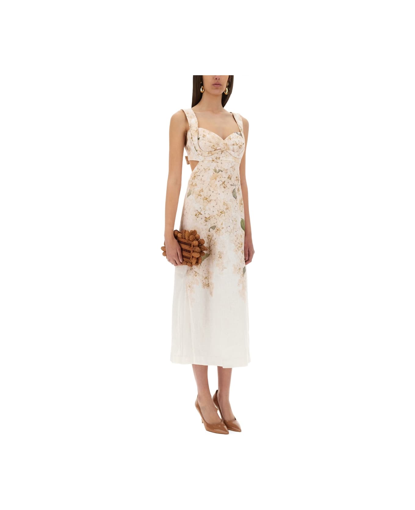 Zimmermann "balance" Midi Dress - POWDER